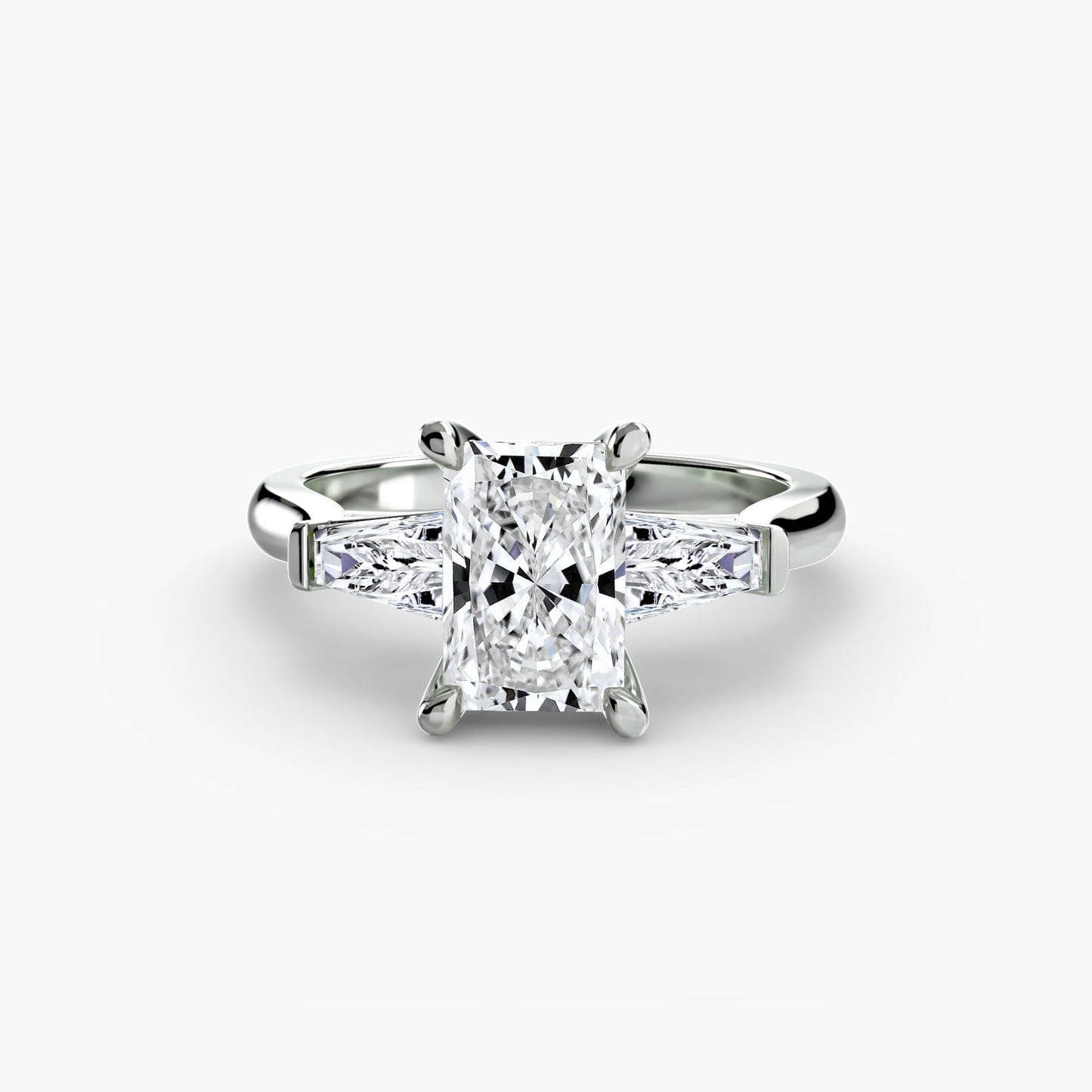 Brilliant Diamond Round Cut Setting in Gold – main view