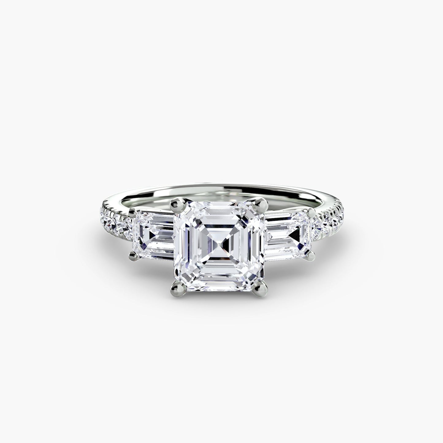 Genuine Brilliant Diamond Setting 0.89 ct Gold – close-up