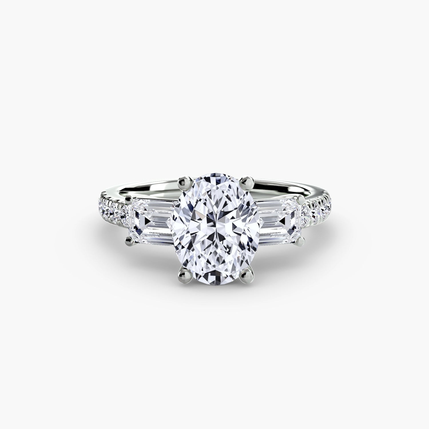 Genuine Brilliant Diamond Setting – profile view