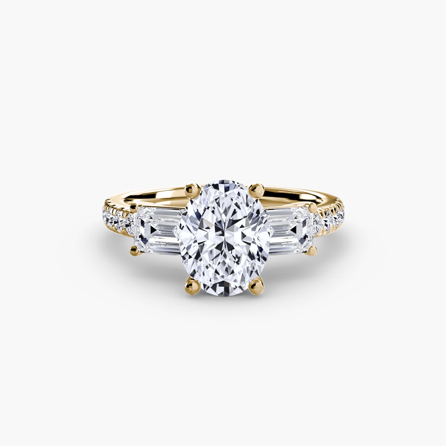 Genuine Brilliant Diamond Setting – angle view