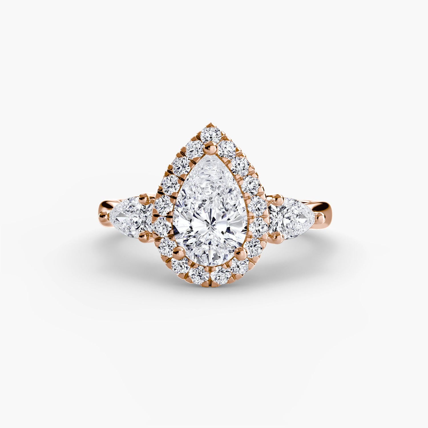 Genuine Fine Diamond Setting 0.52 ct Gold – angle view