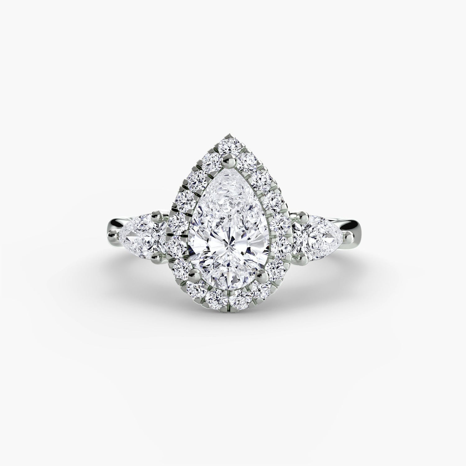 Fine Diamond Round Brilliant Setting in Gold – main view