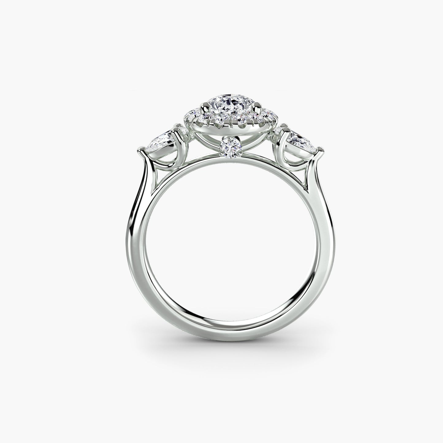 Genuine Fine Diamond Setting 0.52 ct Gold – front view