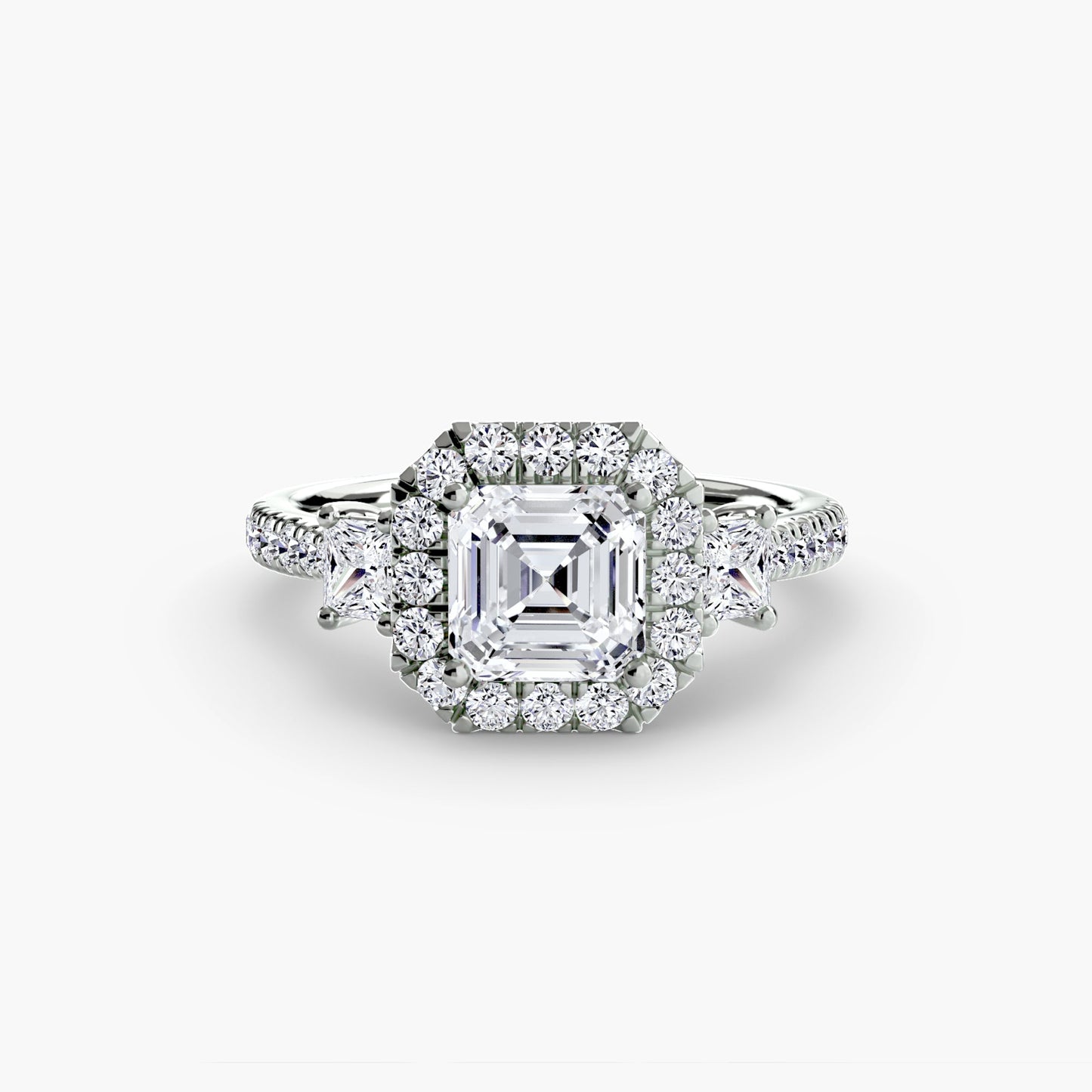 Round Brilliant Brilliant Diamond ring in Gold – close-up