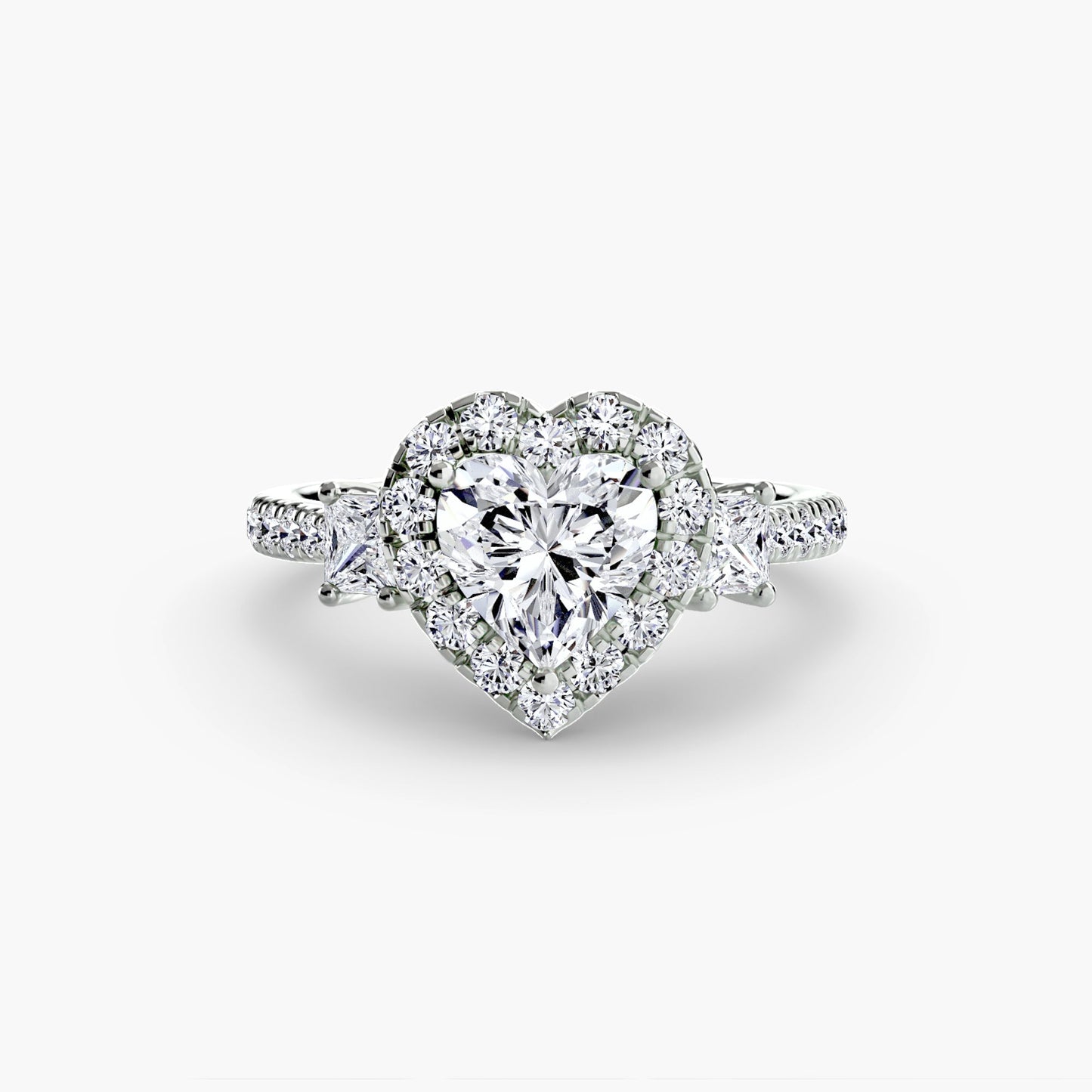 Round Brilliant Brilliant Diamond ring in Gold – detail view