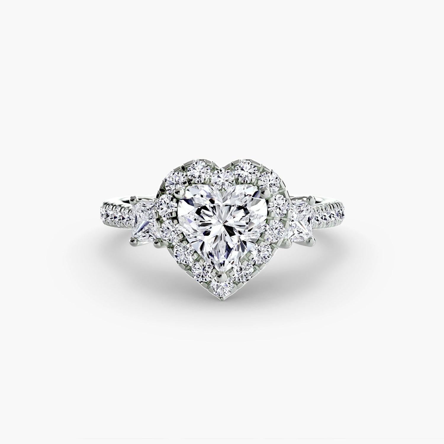 Round Brilliant Brilliant Diamond ring in Gold – detail view