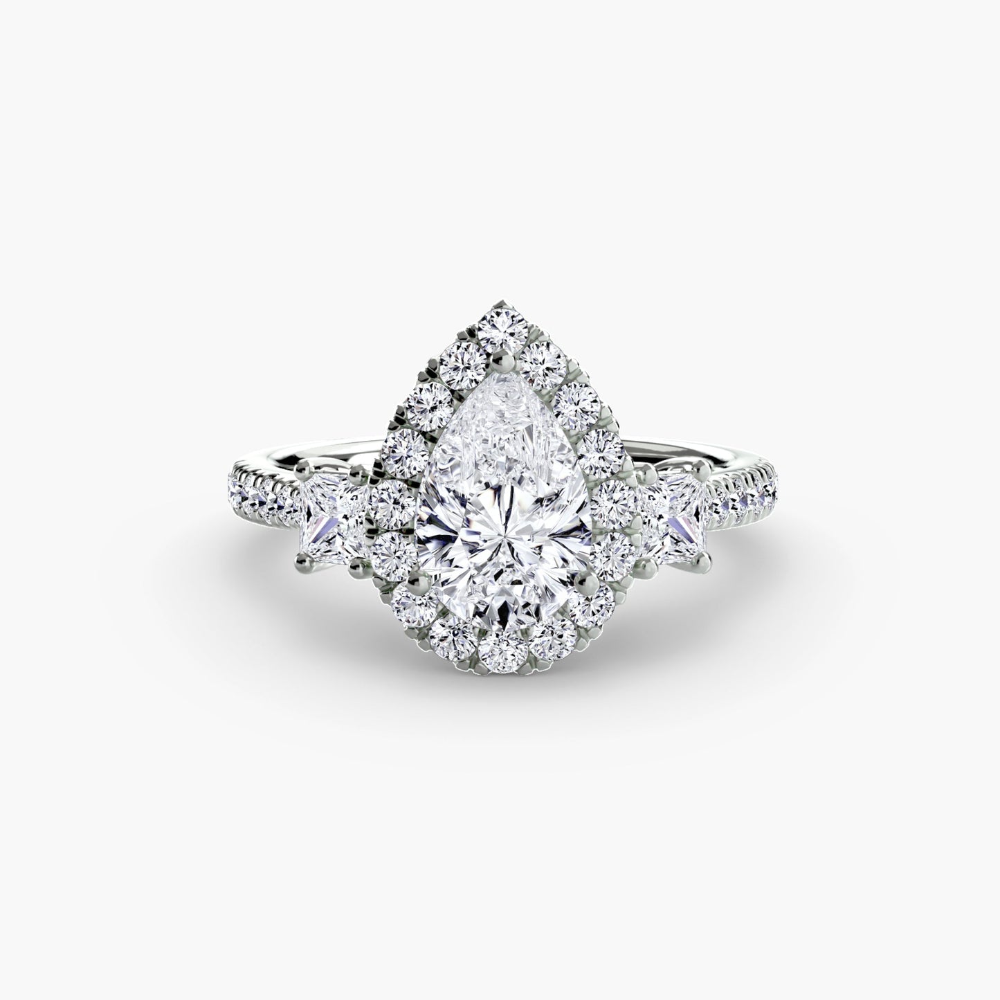 Setting Gold with Brilliant Diamond – top view