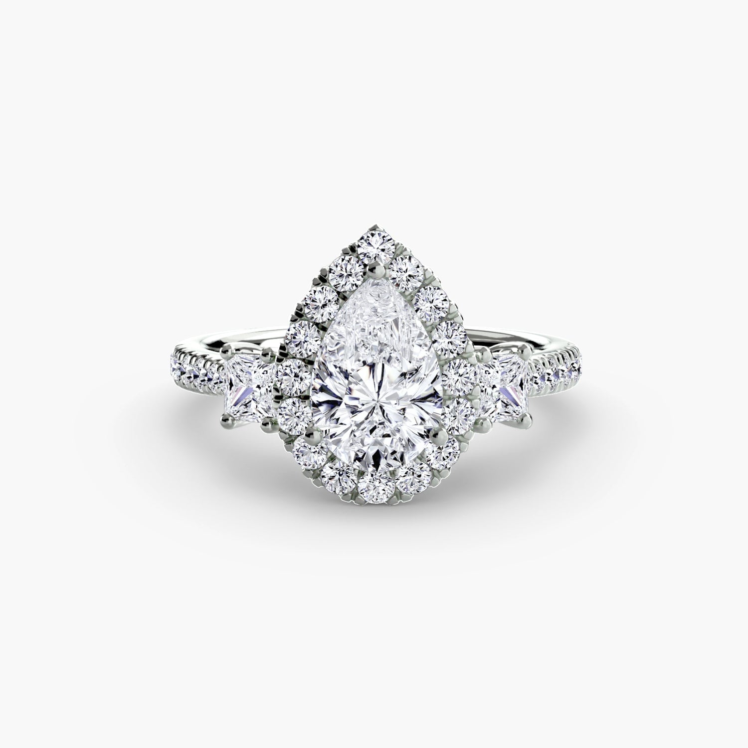 Setting Gold with Brilliant Diamond – top view