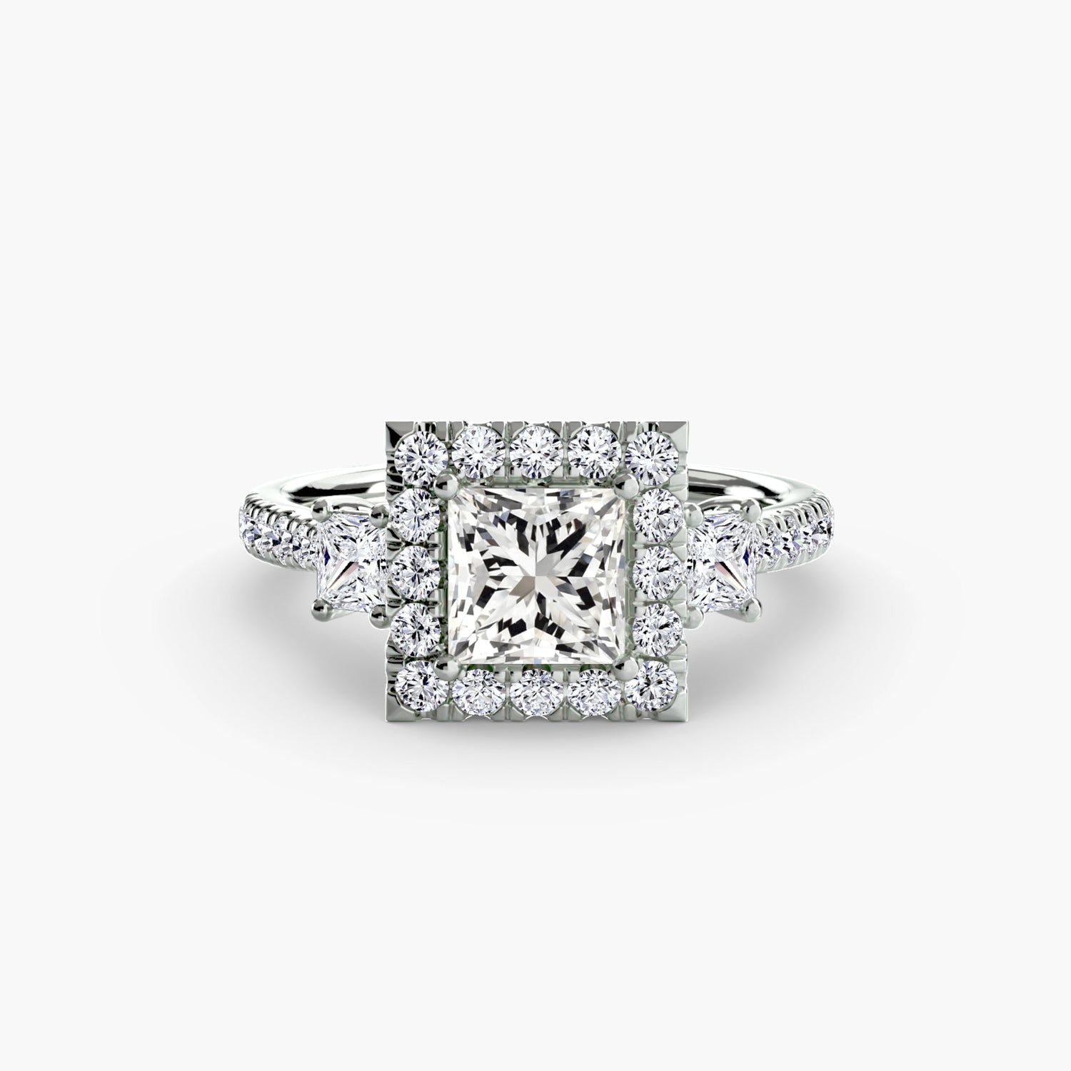 Brilliant Diamond Round Brilliant Setting in Gold – side view