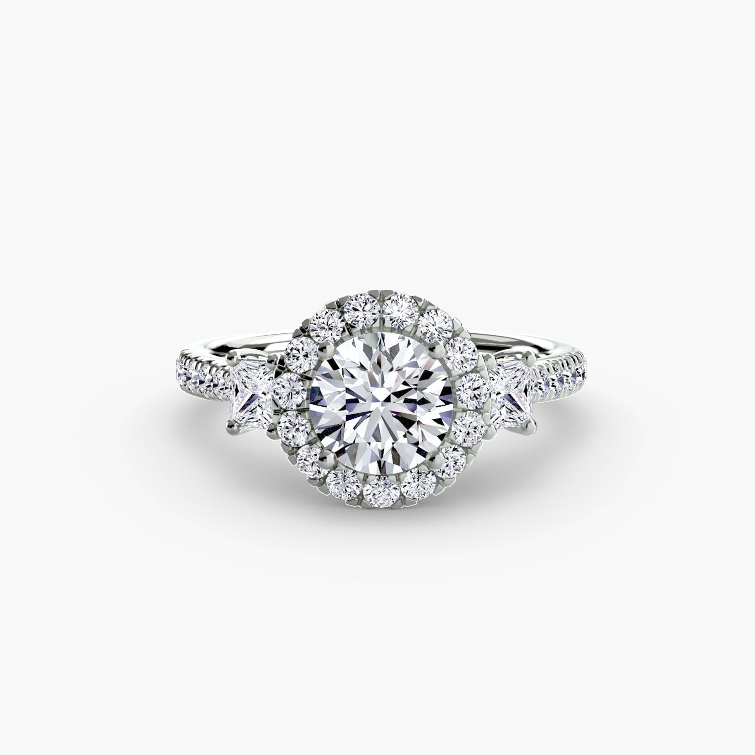 Brilliant Diamond Round Brilliant Setting in Gold – main view