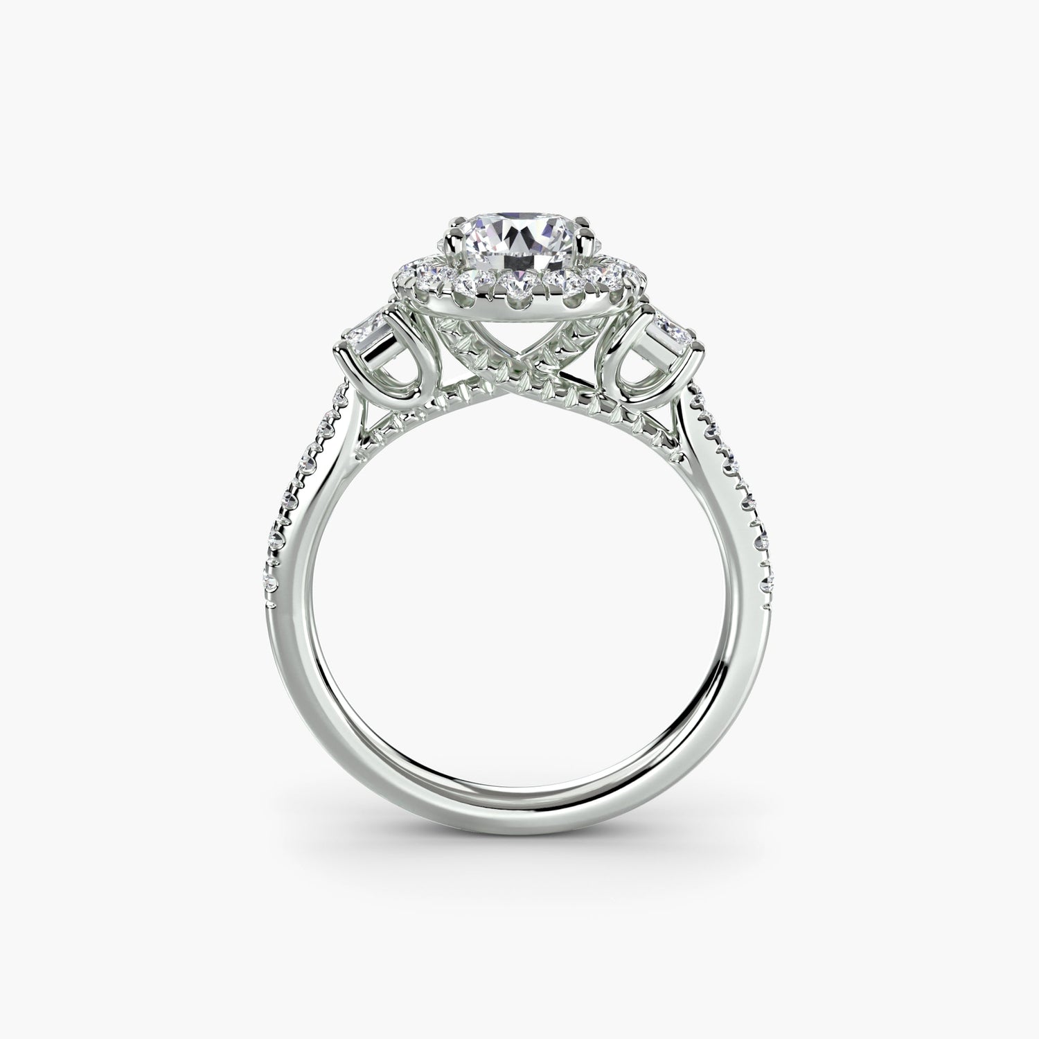 Round Brilliant Brilliant Diamond ring in Gold – front view