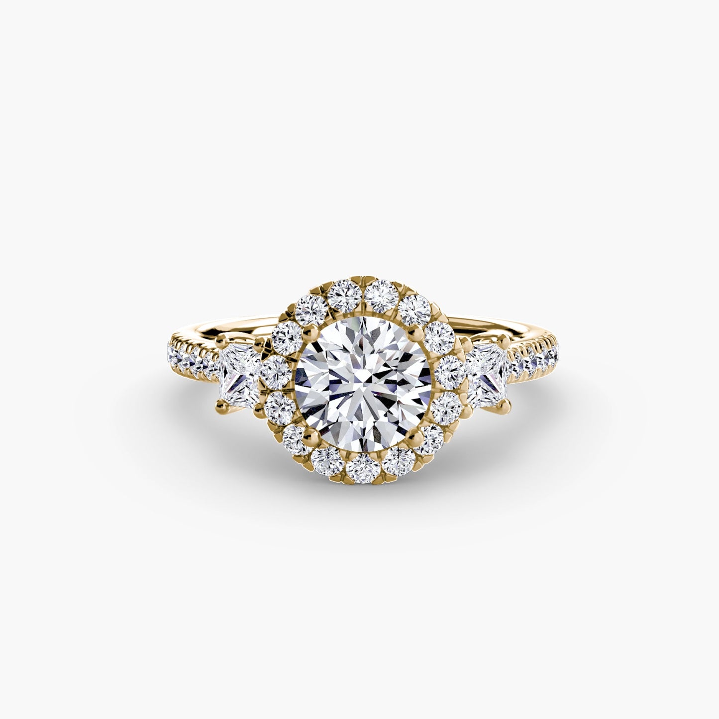 Brilliant Diamond Setting 0.69-ct Gold – front view