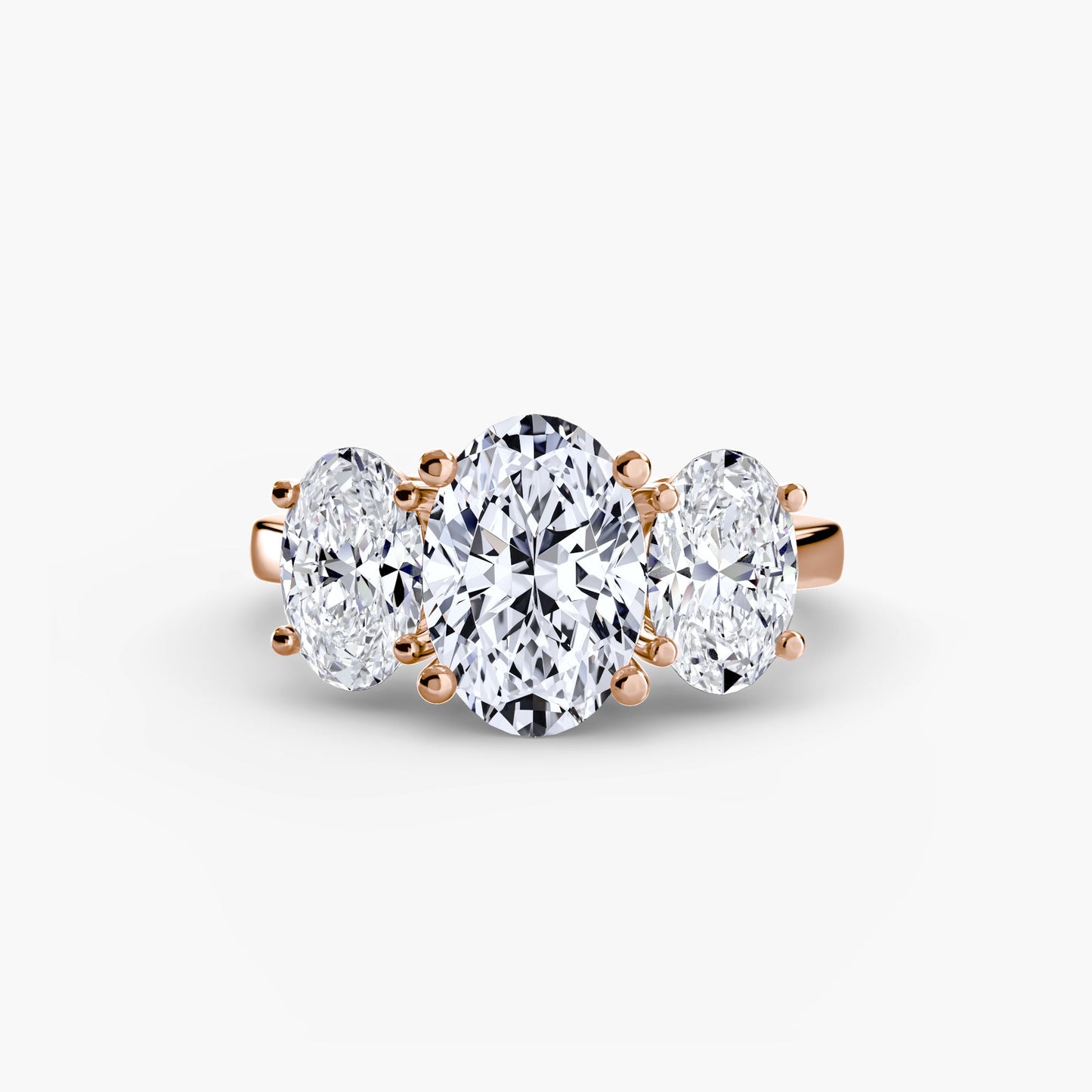 Real Gemstone Setting ct Gold – back view
