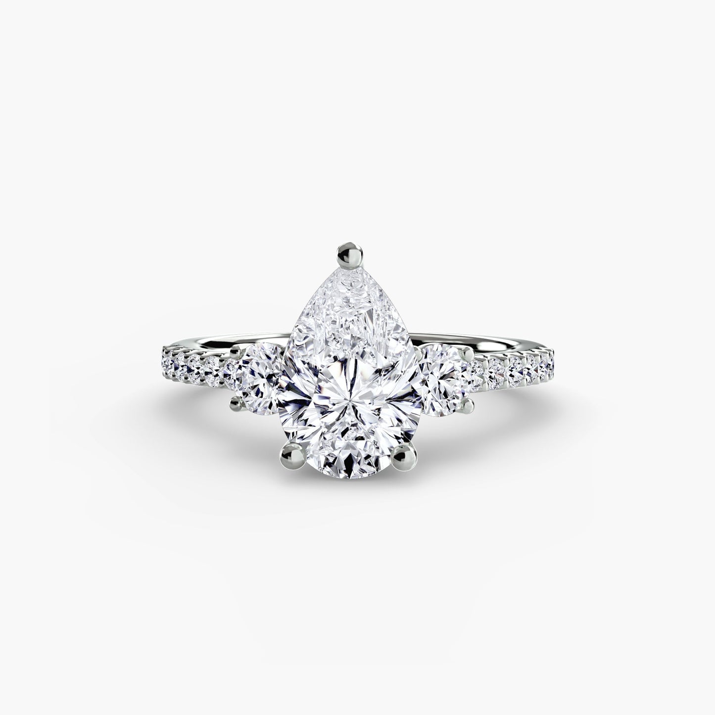 Round Brilliant Brilliant Diamond ring in Gold – main view
