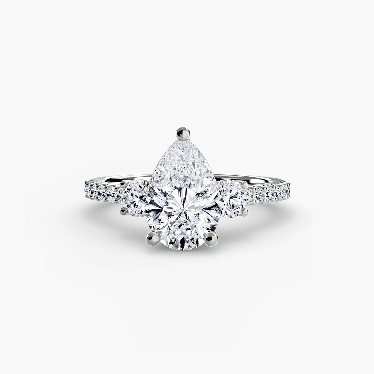 Round Brilliant Brilliant Diamond ring in Gold – main view