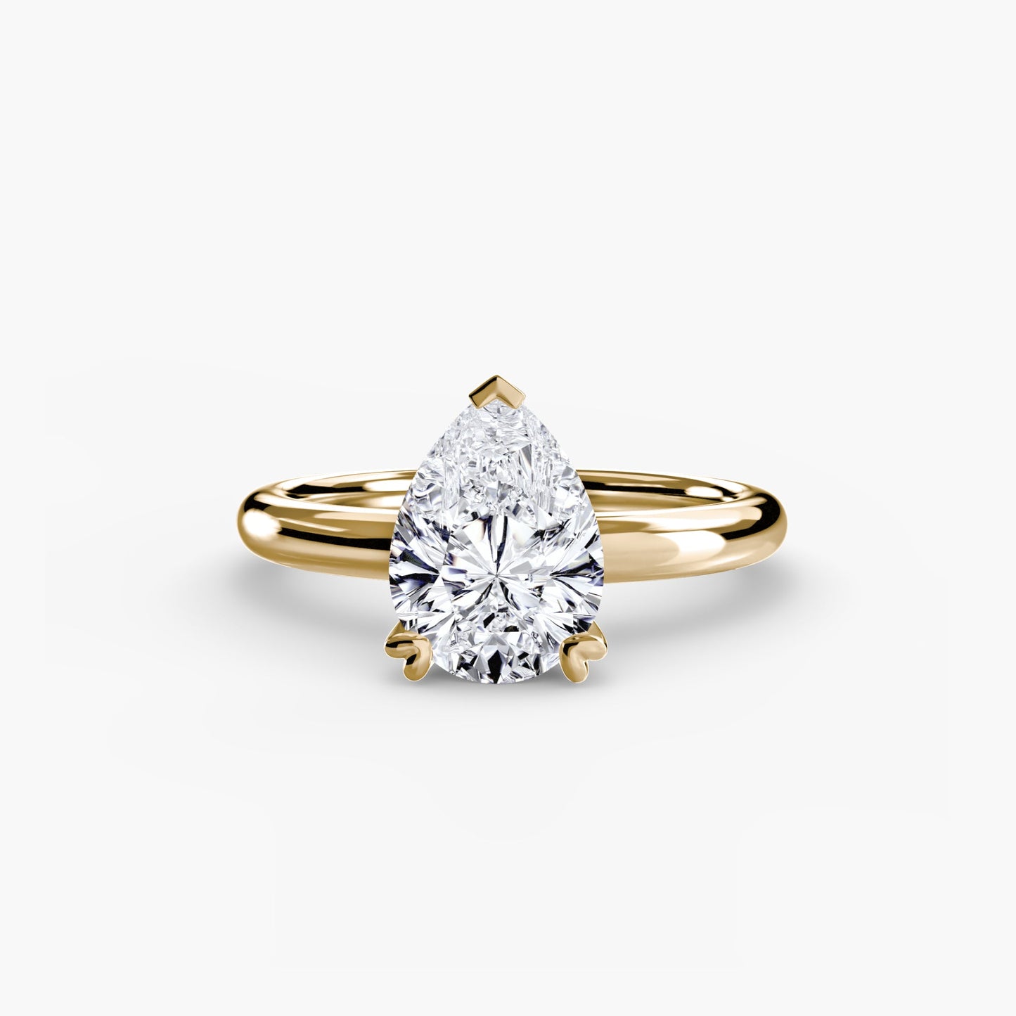 Authentic Fine Diamond Setting – top view