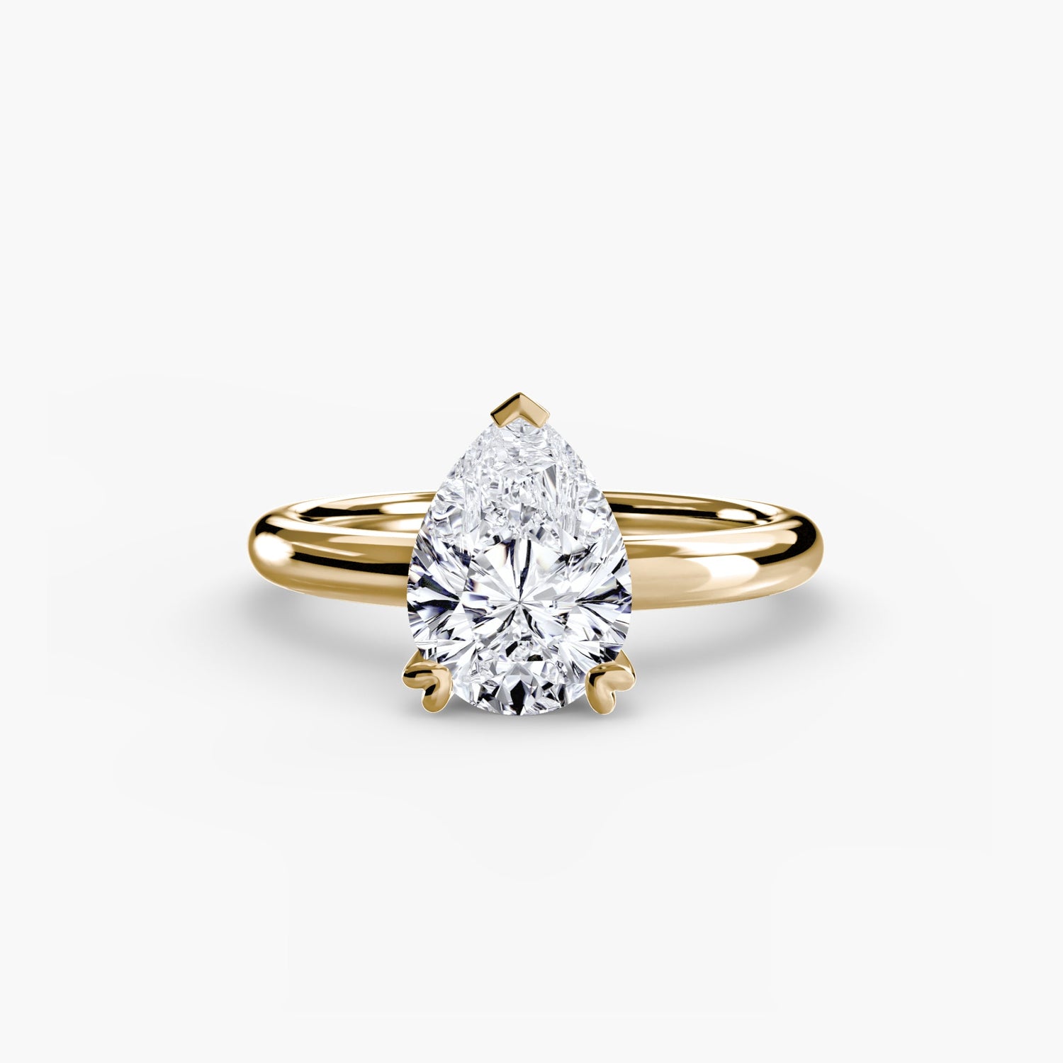Authentic Fine Diamond Setting – top view