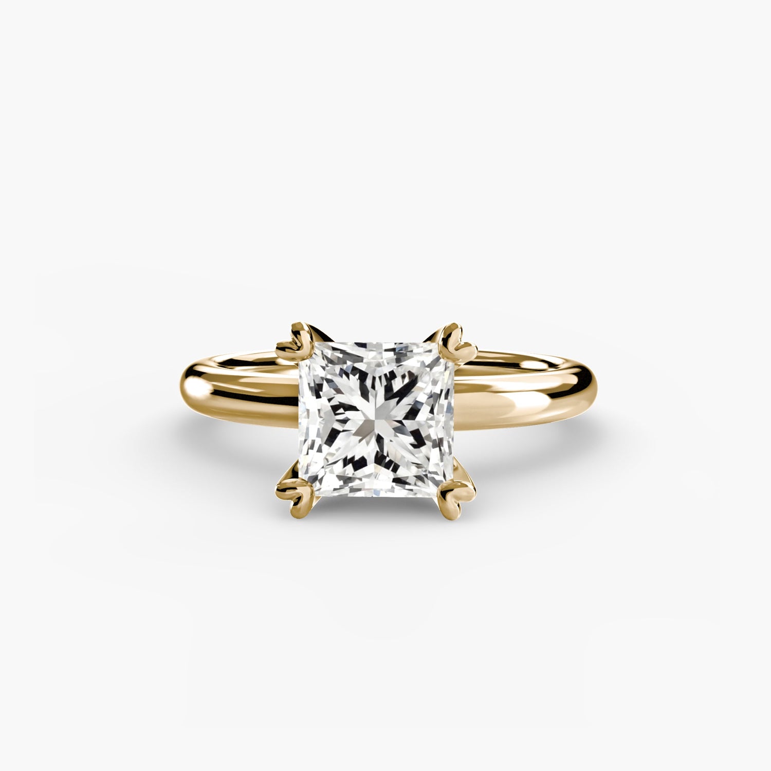 Fine Diamond Setting -ct Gold – side view