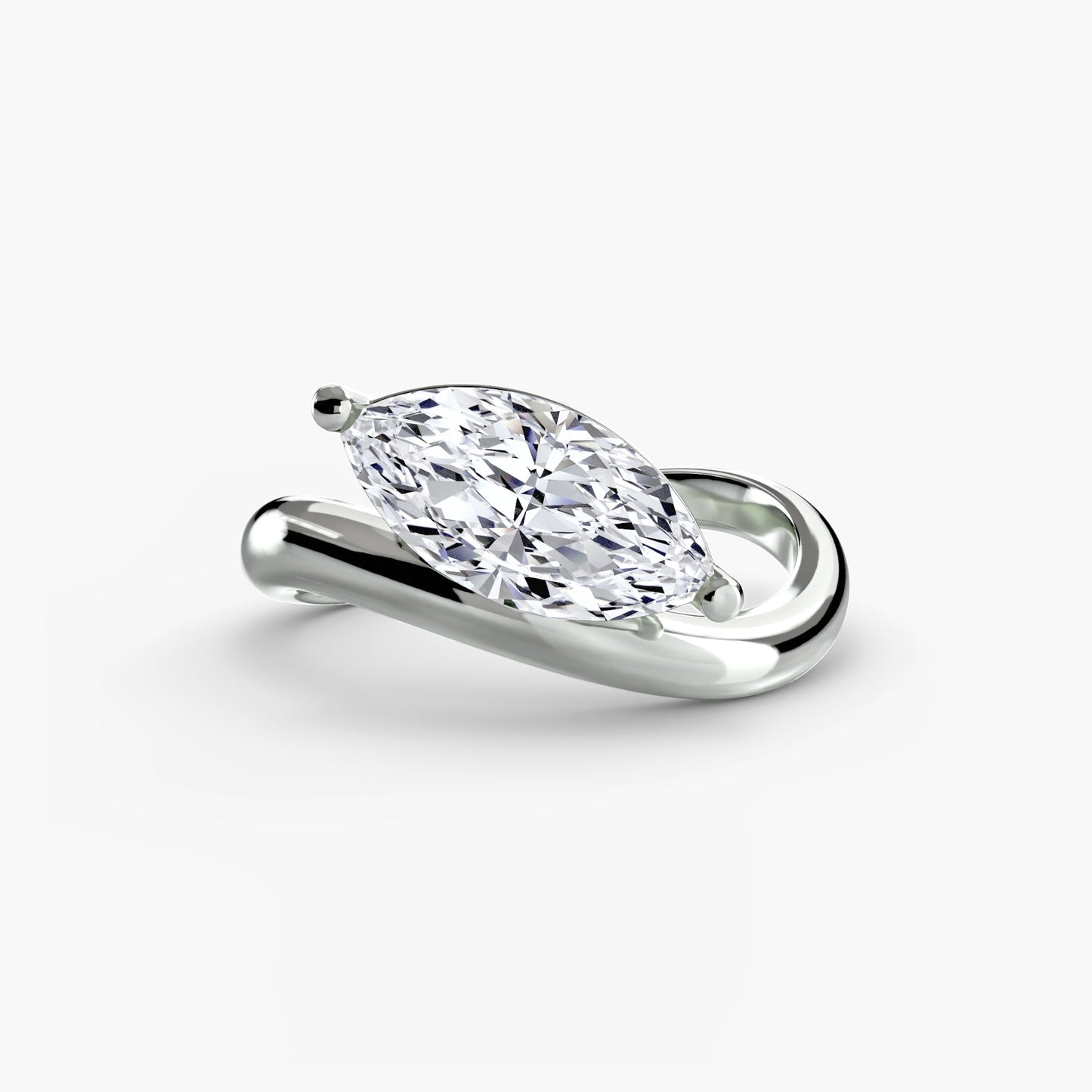 Real Diamond Setting – profile view