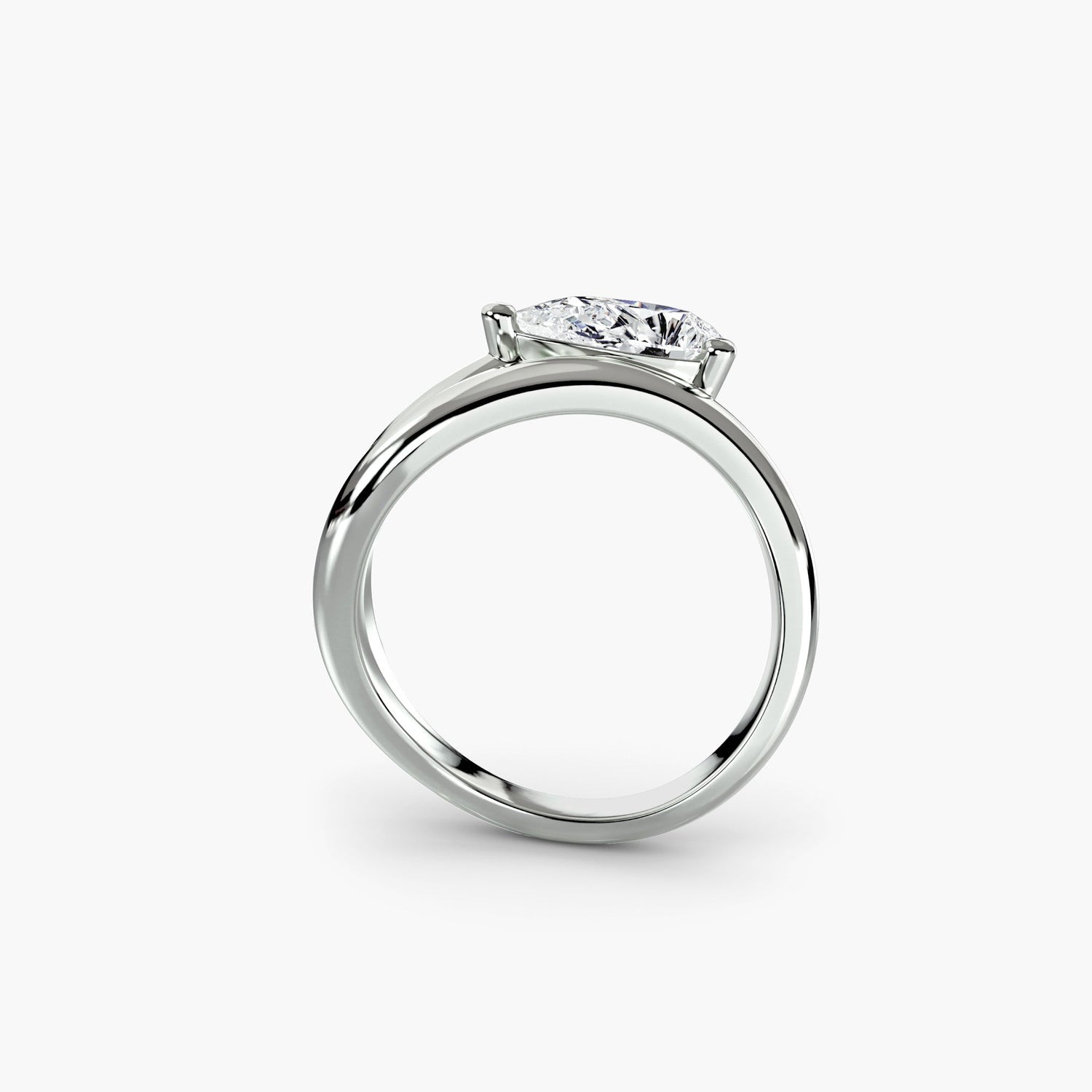 Sophisticated Brilliant Diamond Setting ct – front view