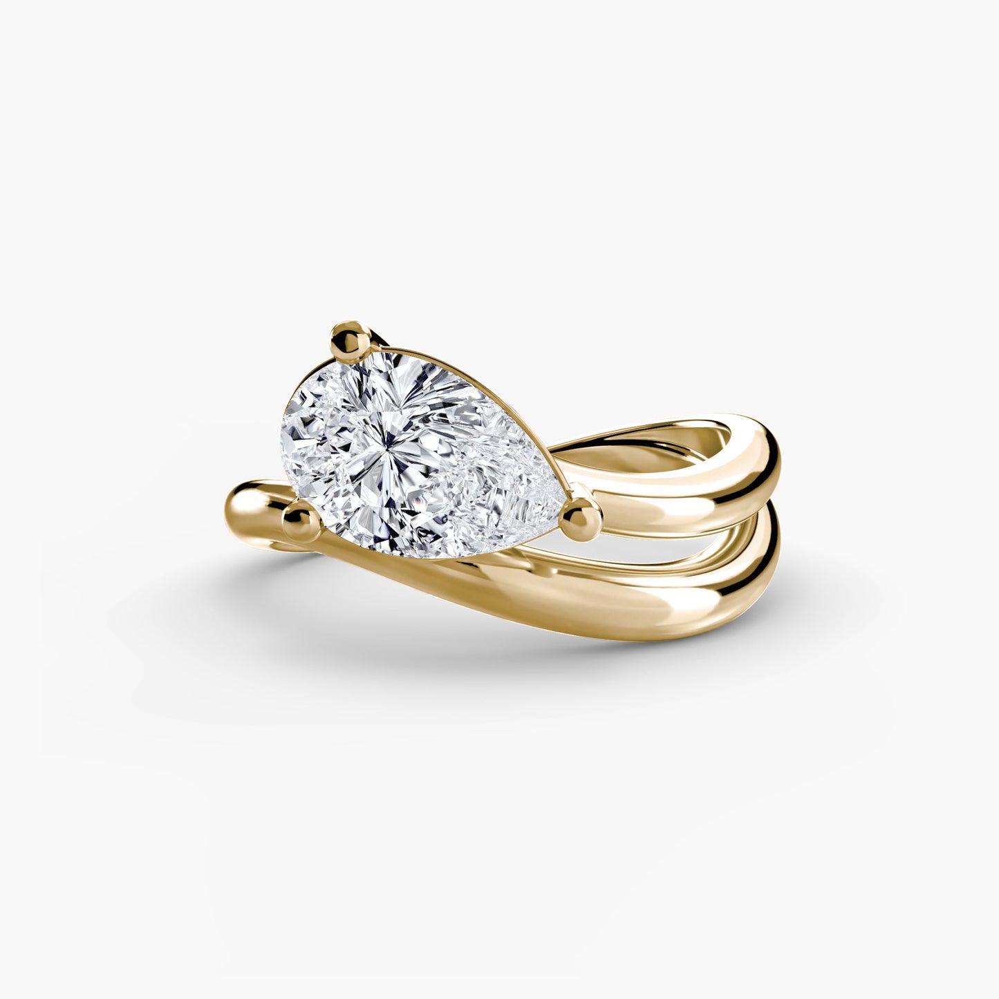 Setting Gold with Brilliant Diamond – alternate view