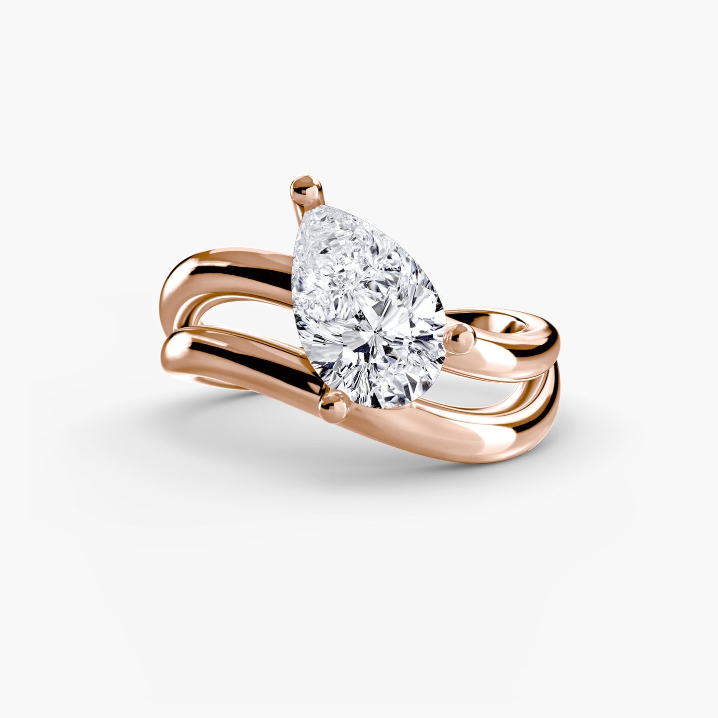 Brilliant Diamond Setting -ct Gold – back view