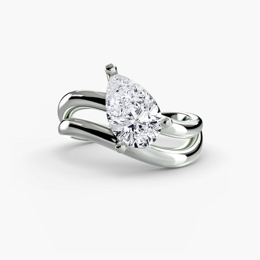 Brilliant Diamond Setting in Gold – main view