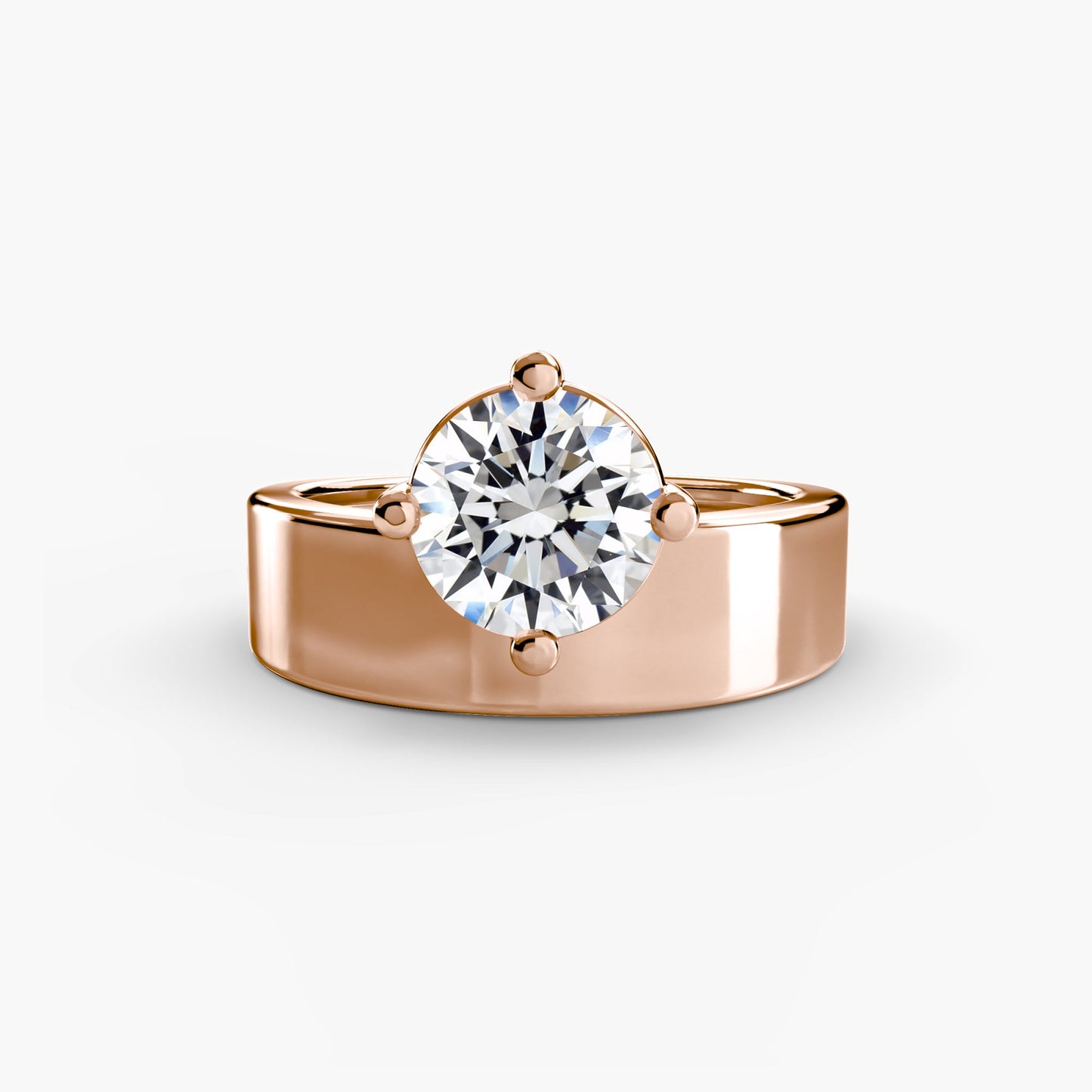 Authentic Fine Diamond Setting – angle view