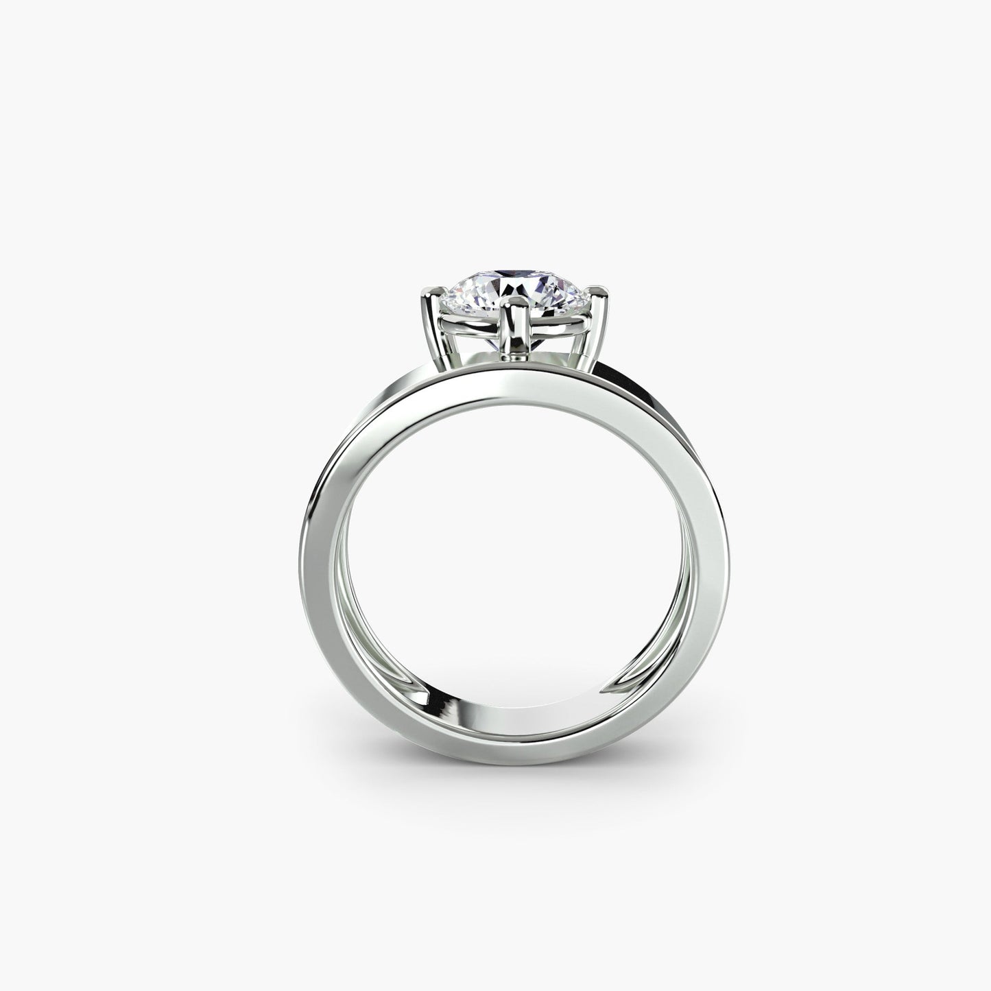 Authentic Fine Diamond Setting – front view