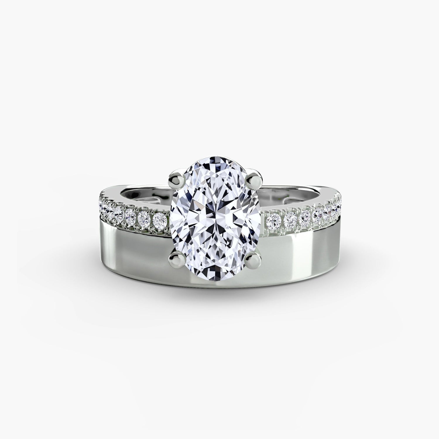 Fine Diamond Setting 0.13-ct Gold – detail view