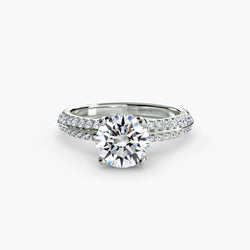Gemstone Pavé Setting ct in Gold