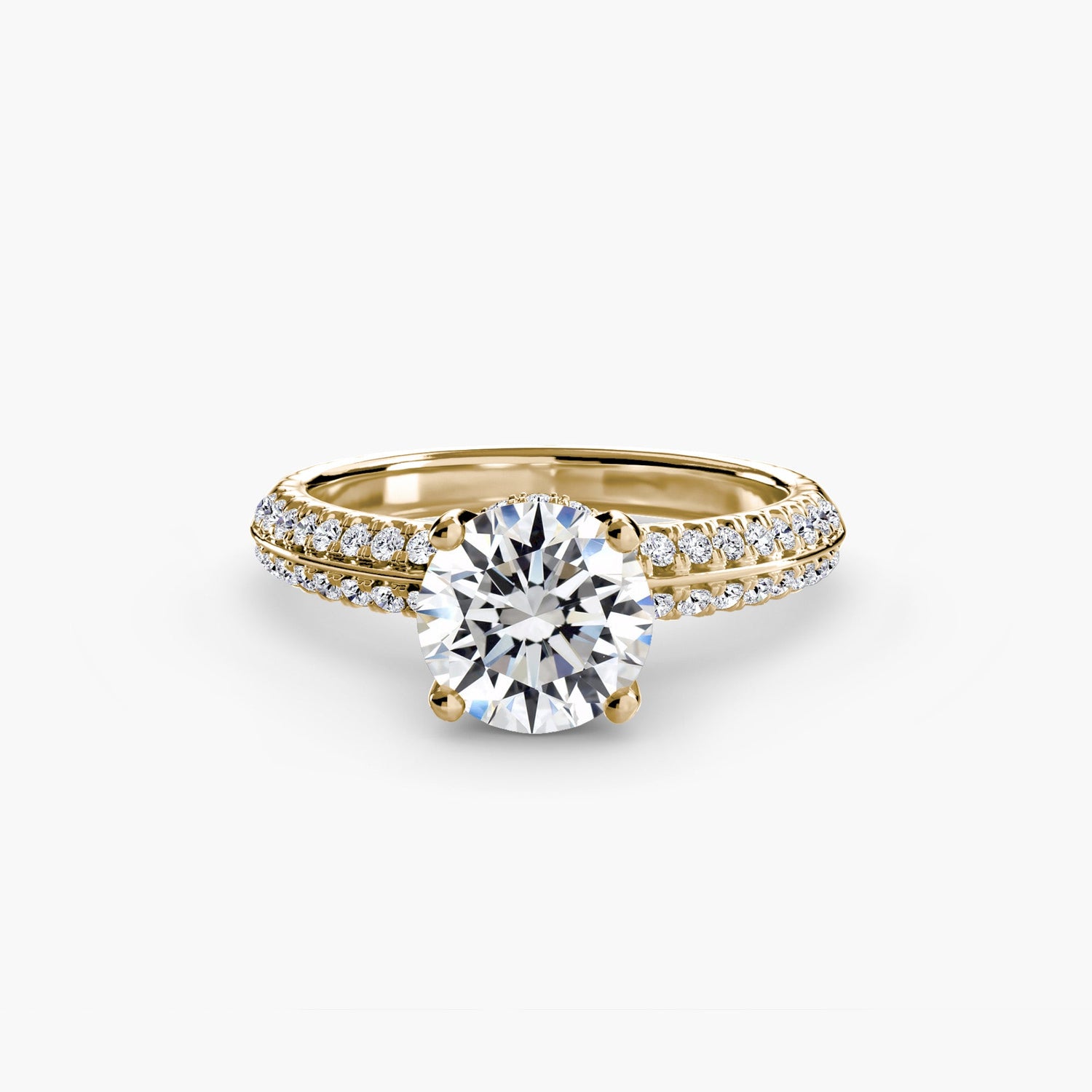 Setting Gold with Gemstone – top view