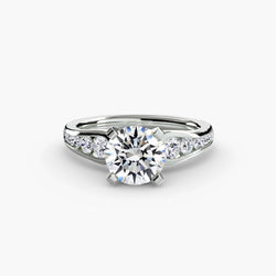 Precious Stone Pavé Setting ct in Gold