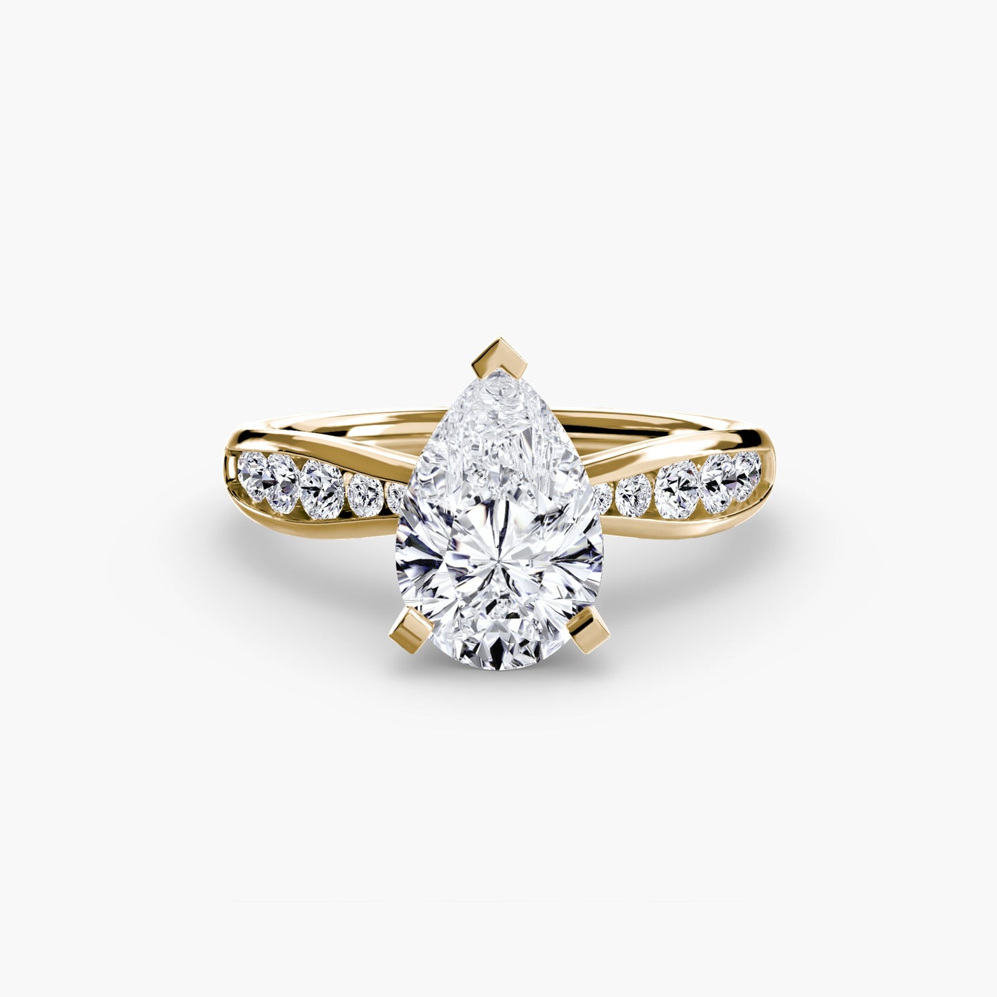 Setting Gold with Gemstone – top view