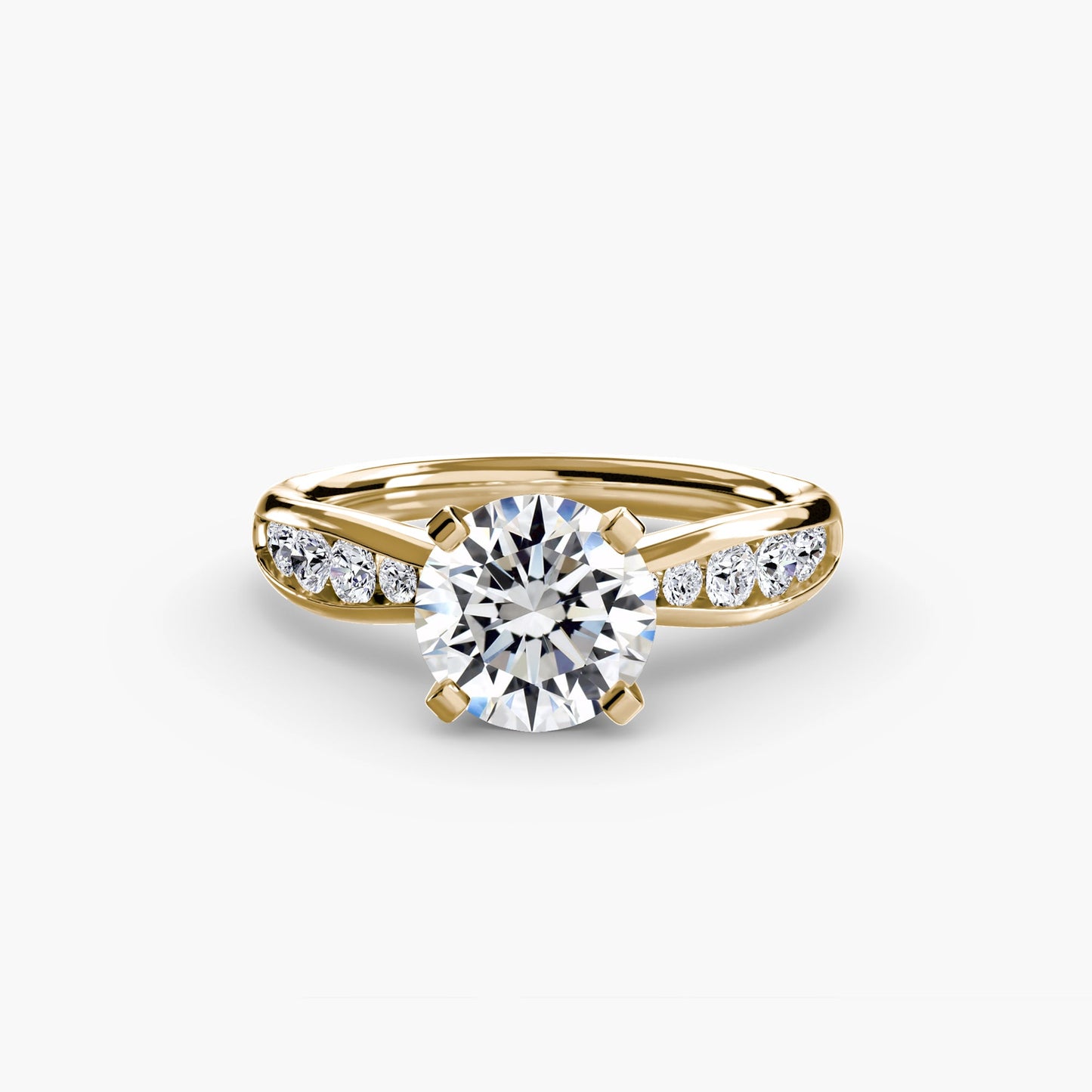 Gemstone Setting -ct Gold – front view