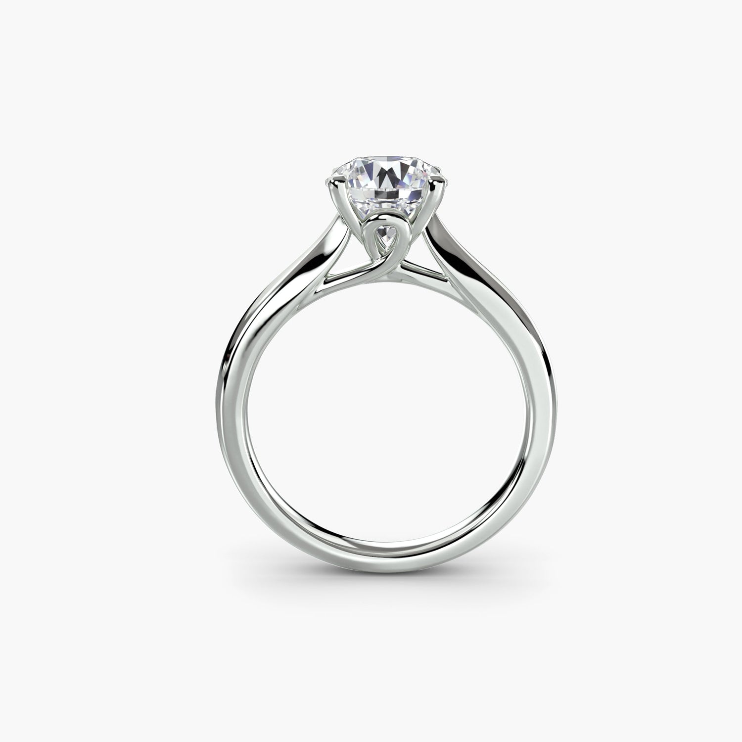 Radiant Fine Diamond Setting ct – front view