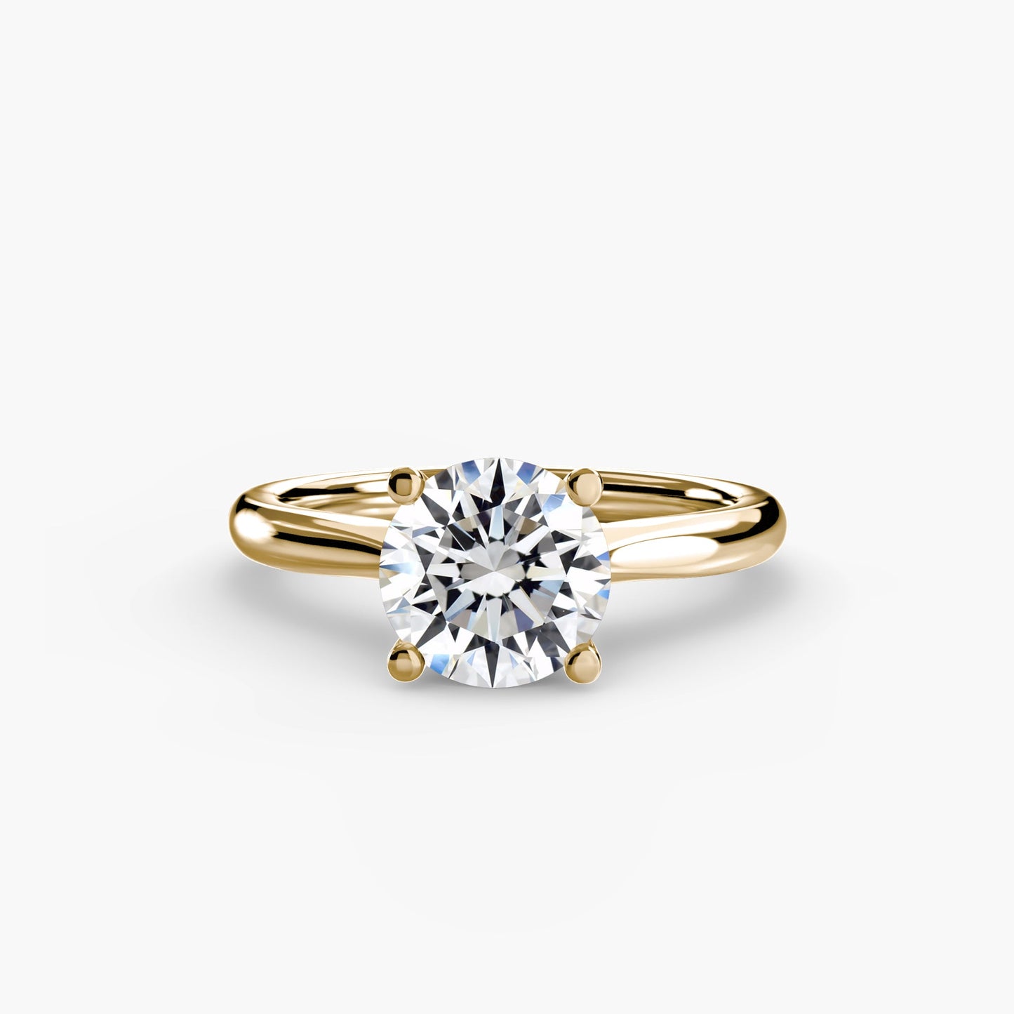 Fine Diamond Setting -ct Gold – side view