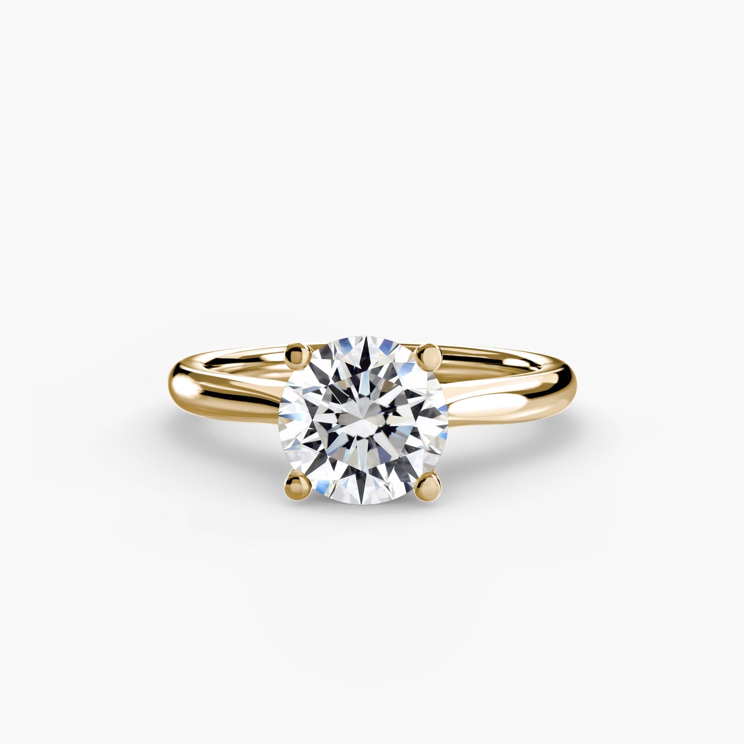 Fine Diamond Setting -ct Gold – side view