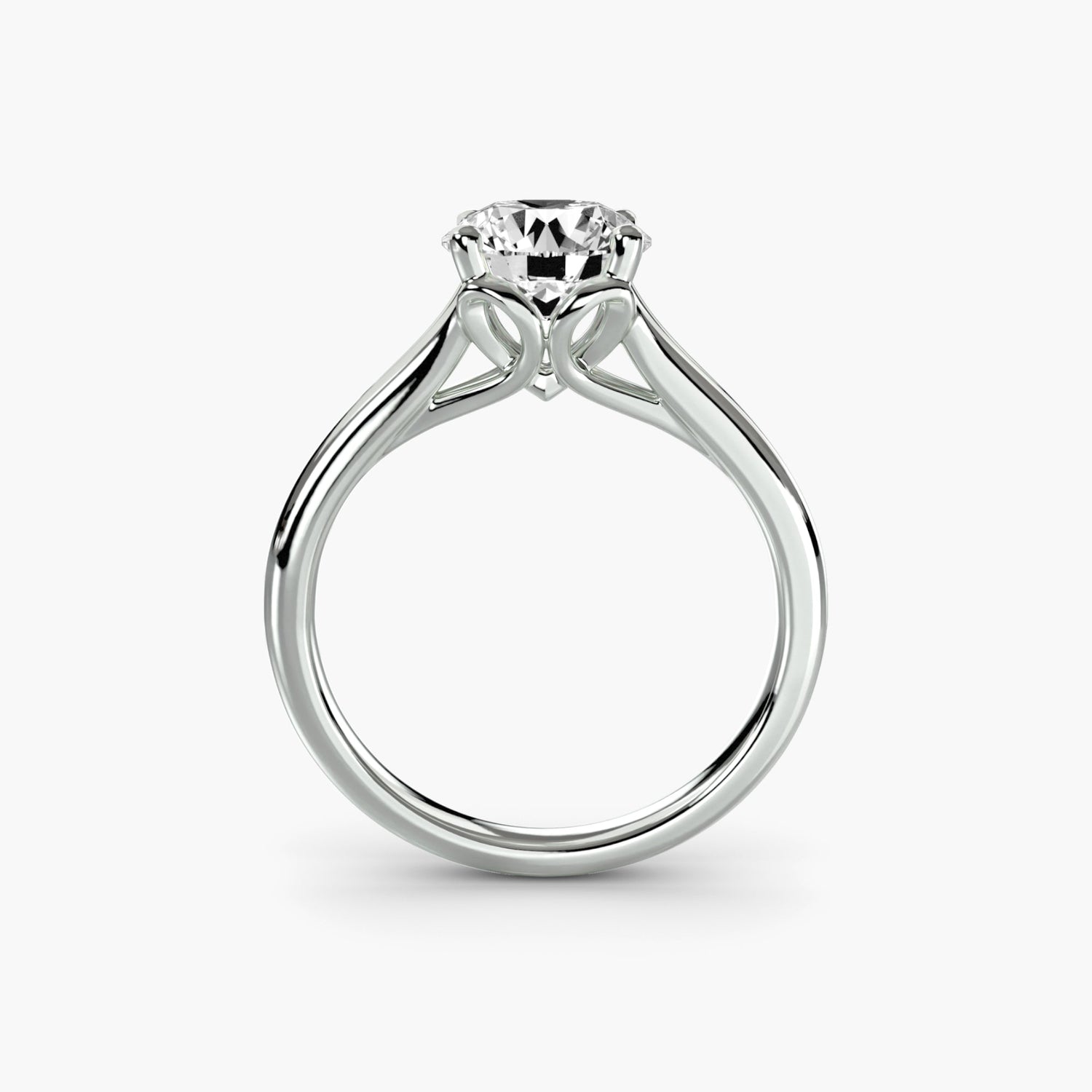 Brilliant Diamond ring in Gold – front view