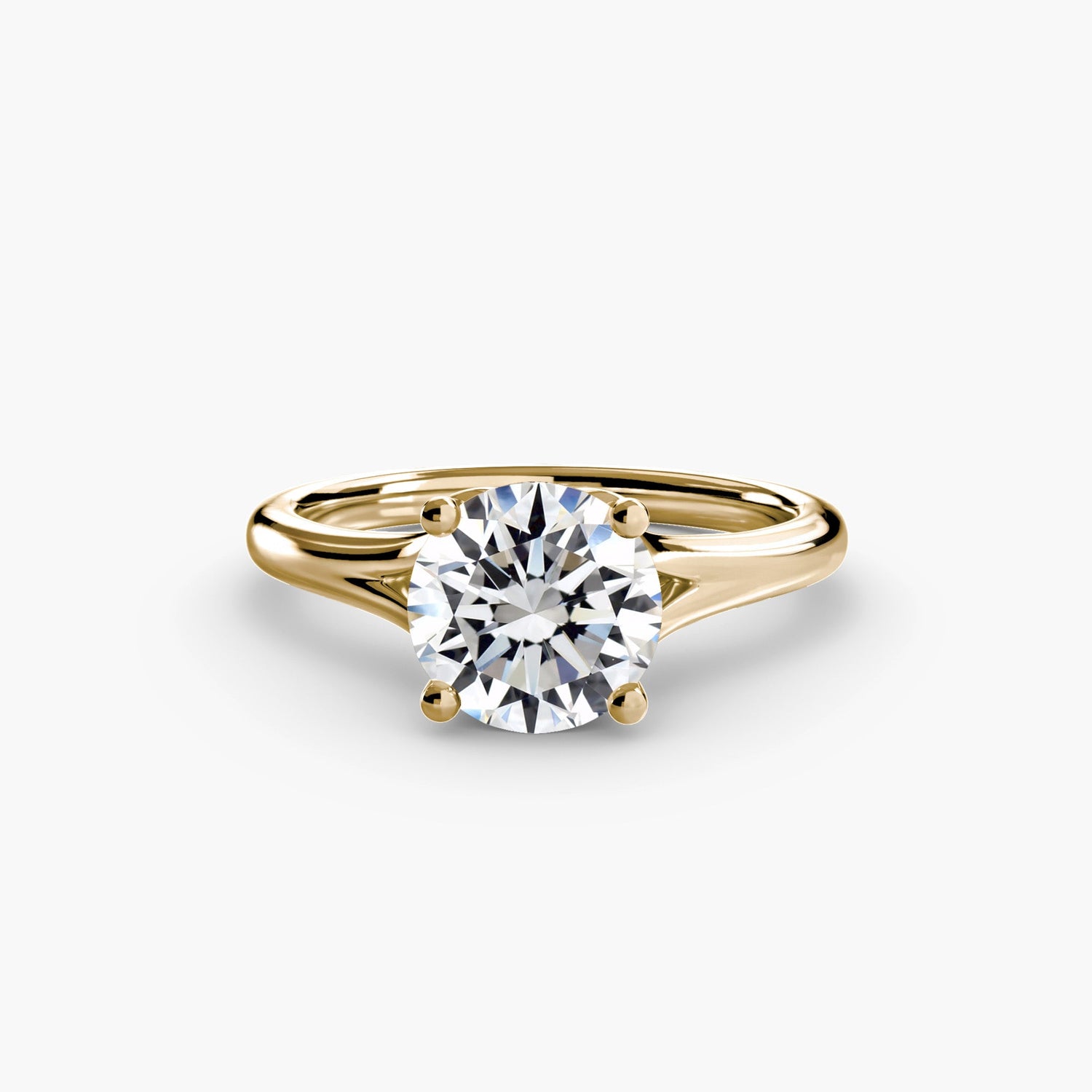 Brilliant Diamond Setting -ct Gold – side view