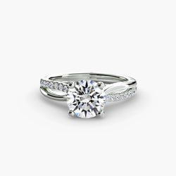 Gemstone Setting – Split Shank ct Gold