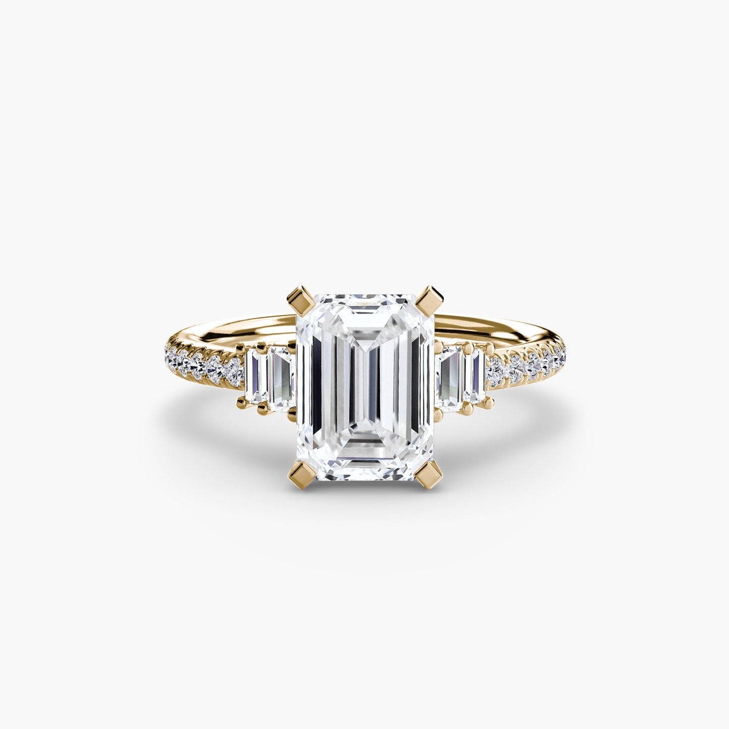 Setting Gold with Gemstone – back view