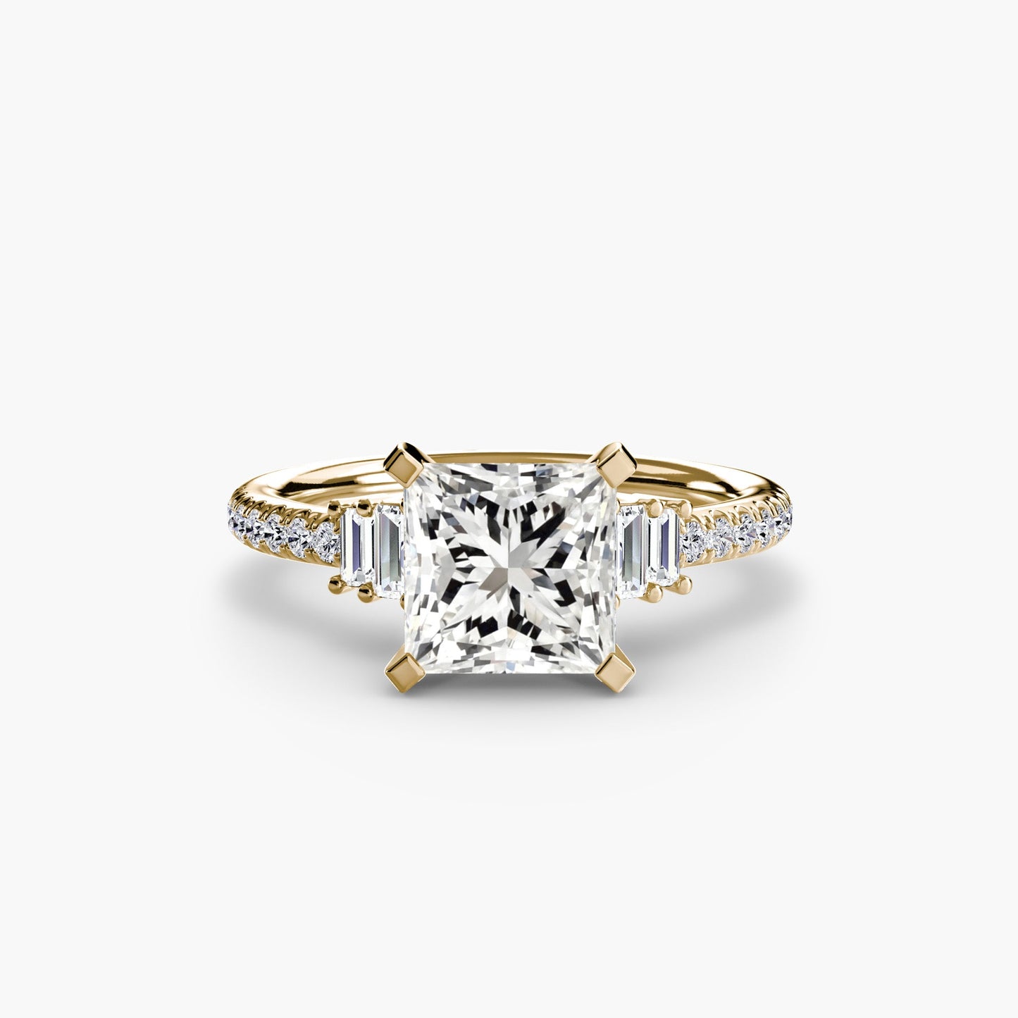 Setting Gold with Gemstone – side view