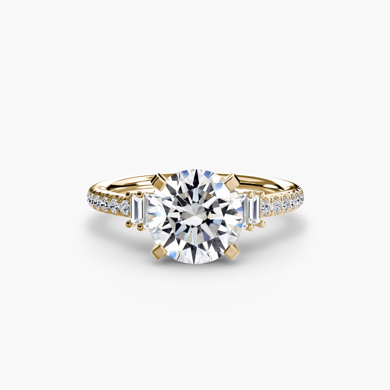 Gemstone Setting -ct Gold – front view