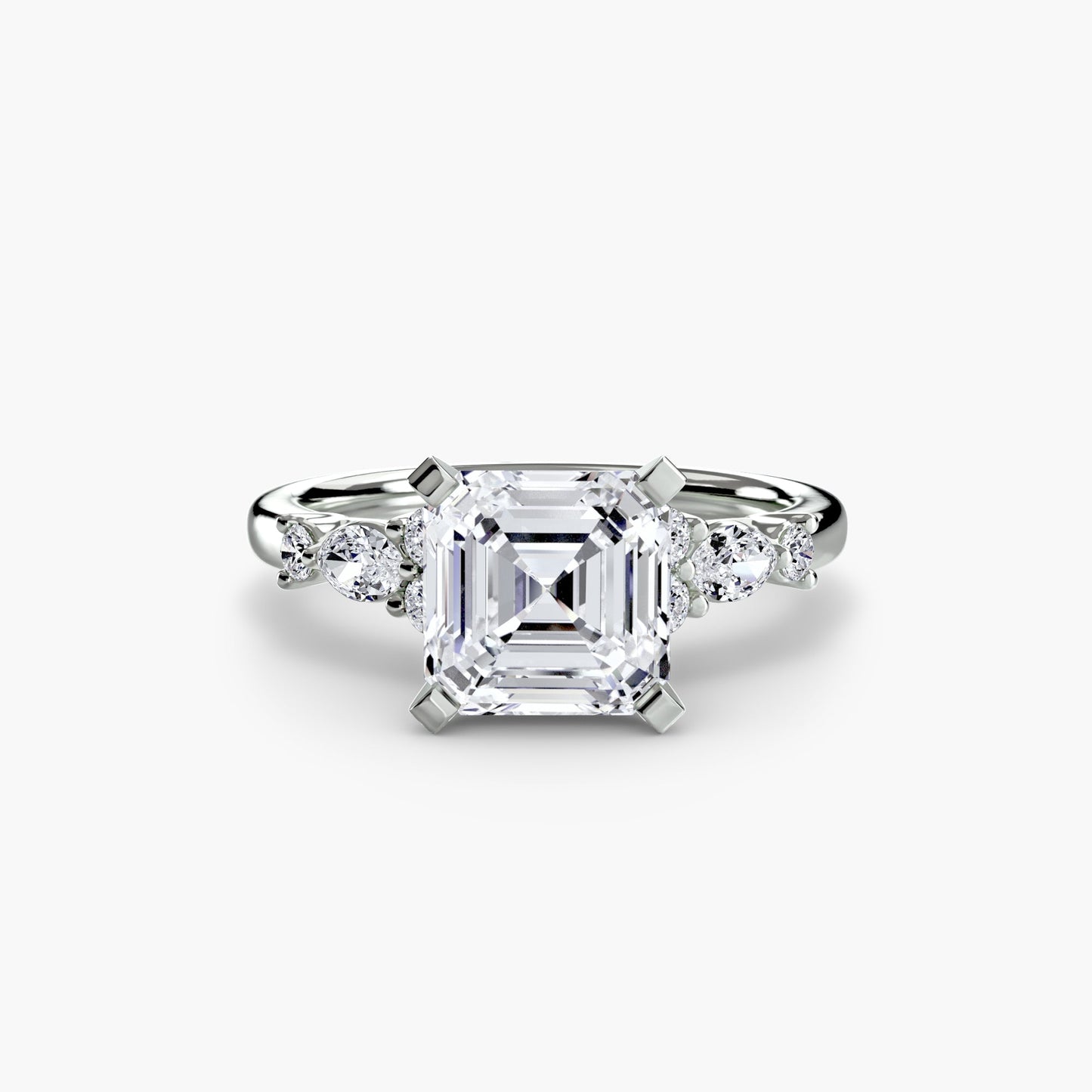 Precious Stone Round Brilliant Setting in Gold – close-up