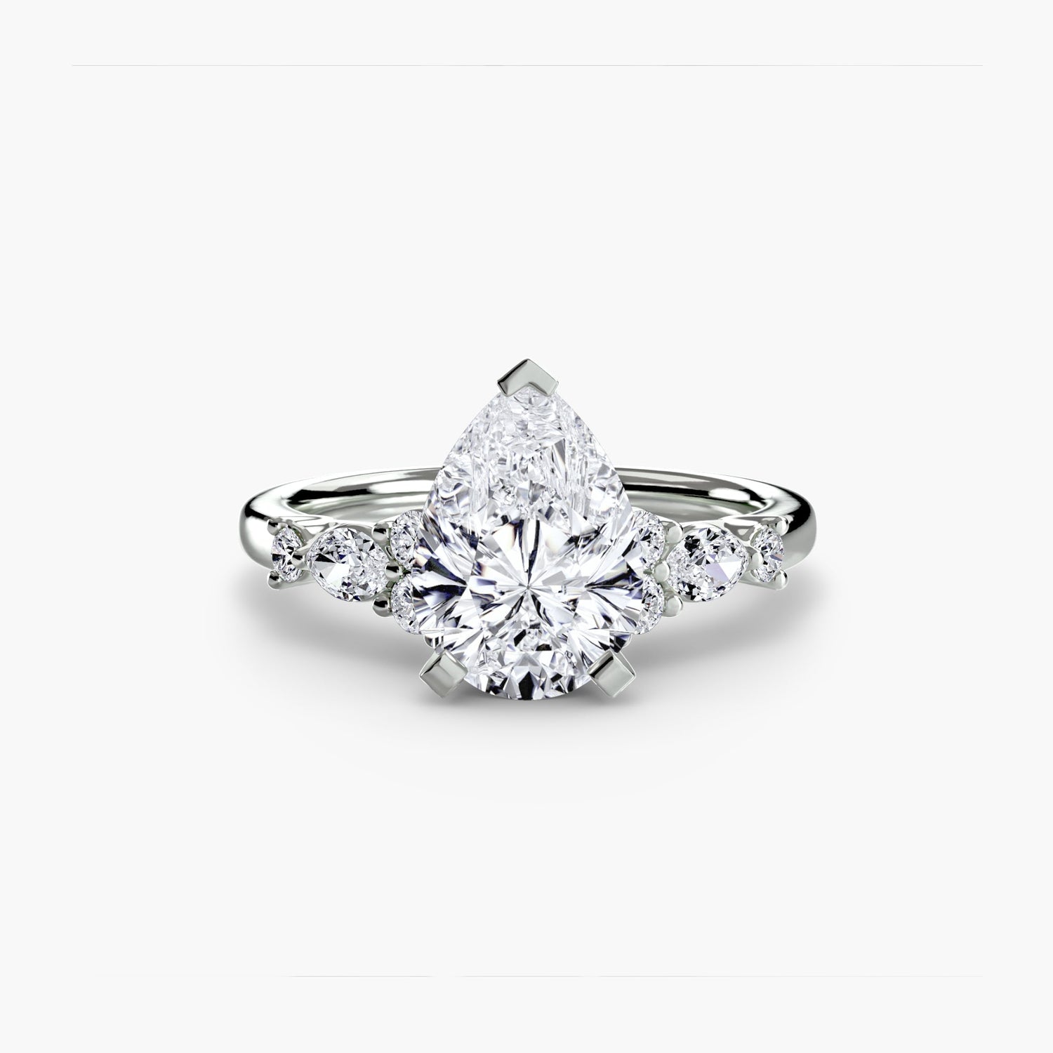Setting Gold with Precious Stone – top view