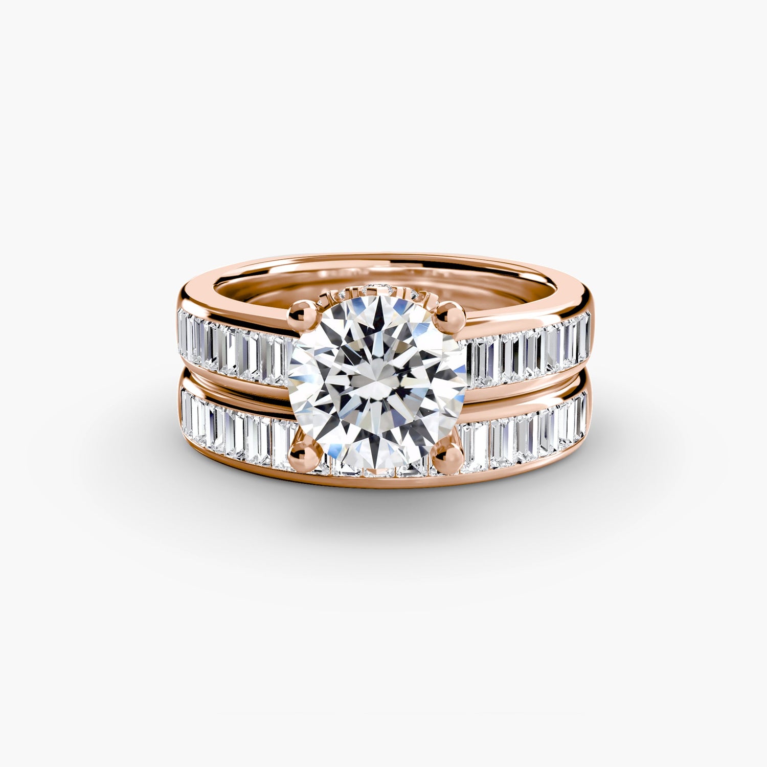 Genuine Fine Diamond Setting 1.08 ct Gold – angle view