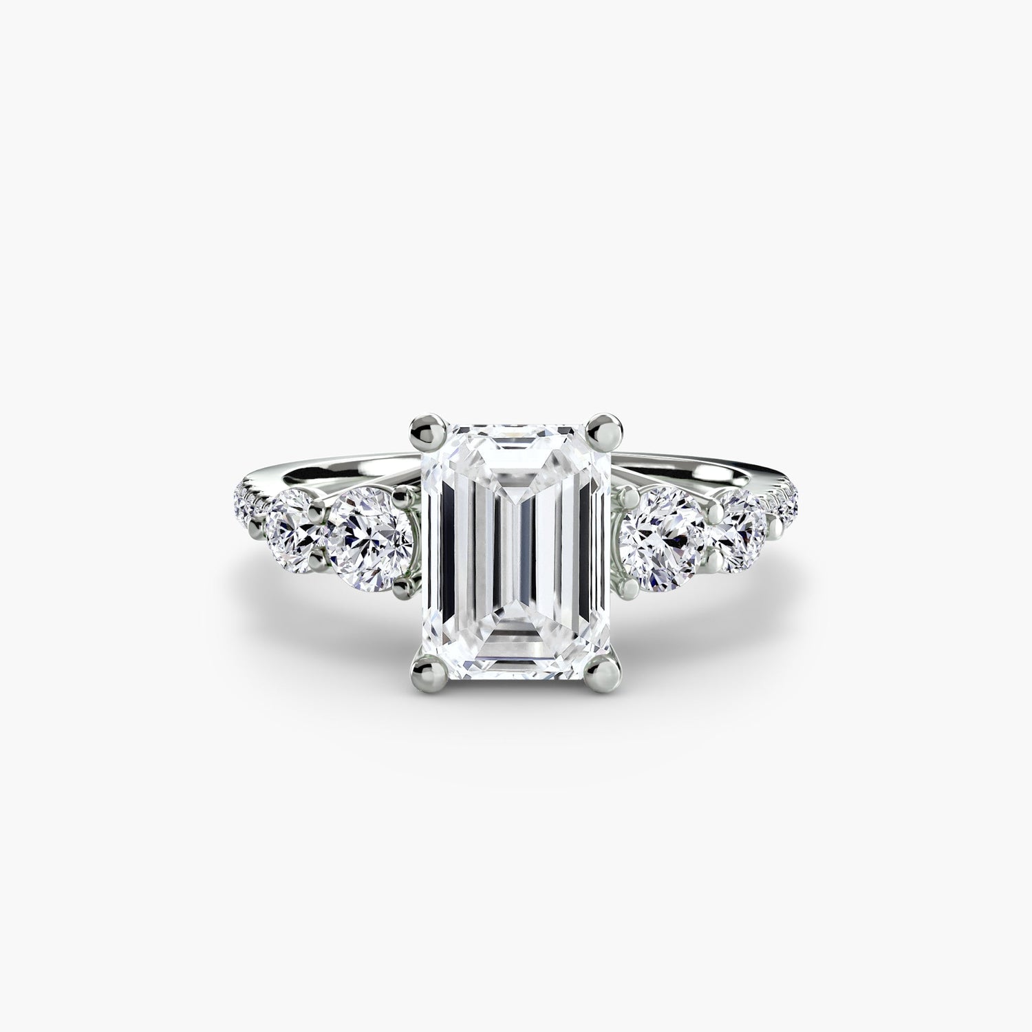Brilliant Diamond Setting 0.49-ct Gold – back view
