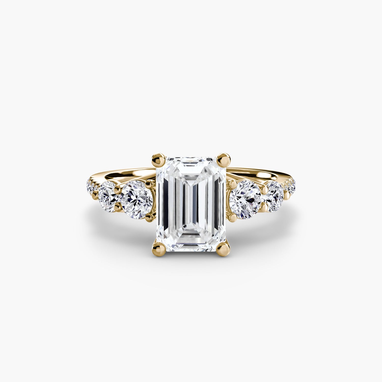 Brilliant Diamond Setting 0.49-ct Gold – back view