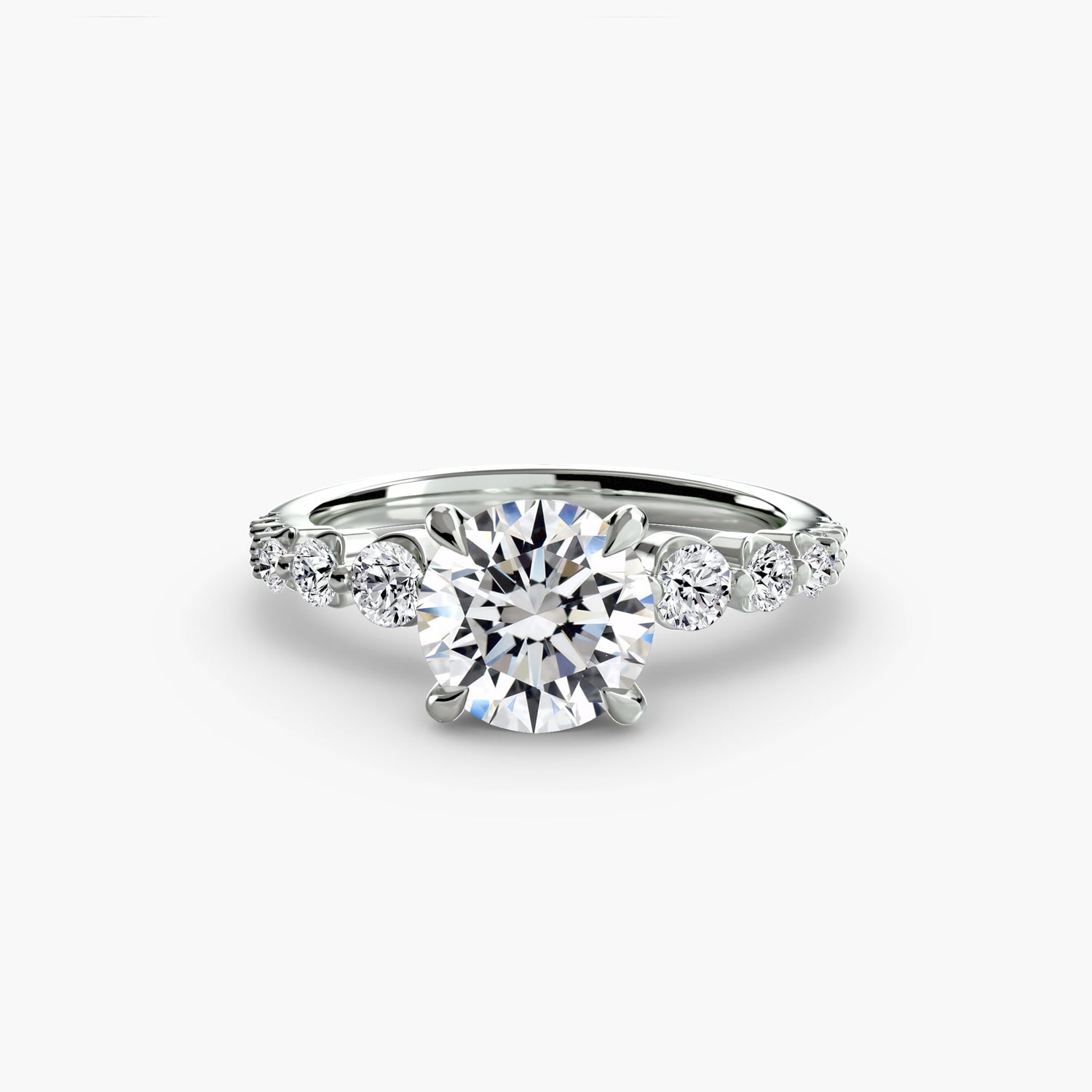 Round Cut Diamond ring in Gold – main view